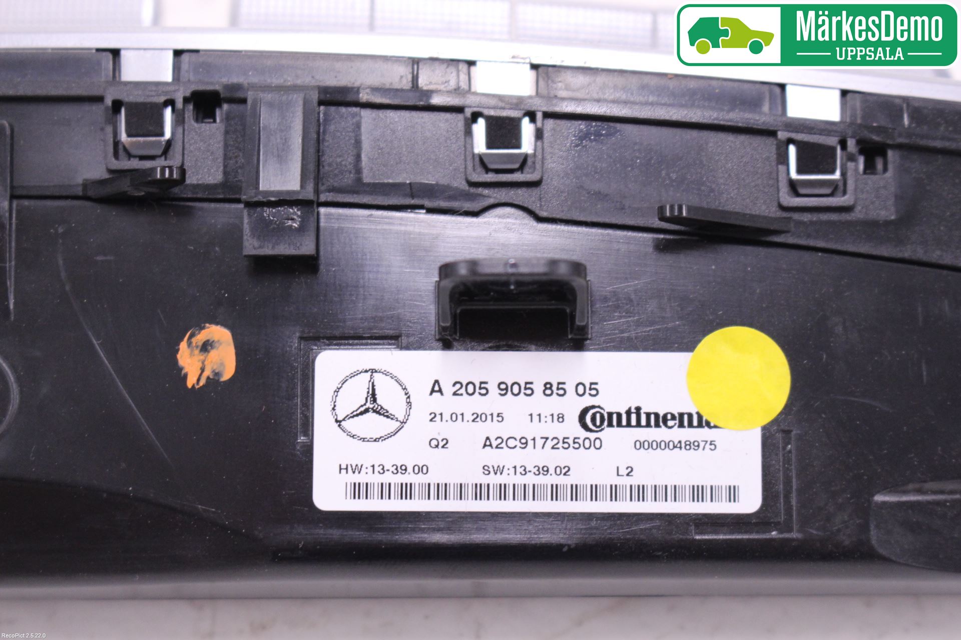 Mercedes-Benz MB C-KLASS (W205) 14-21 Ac Styrenhet Ac Manöveren