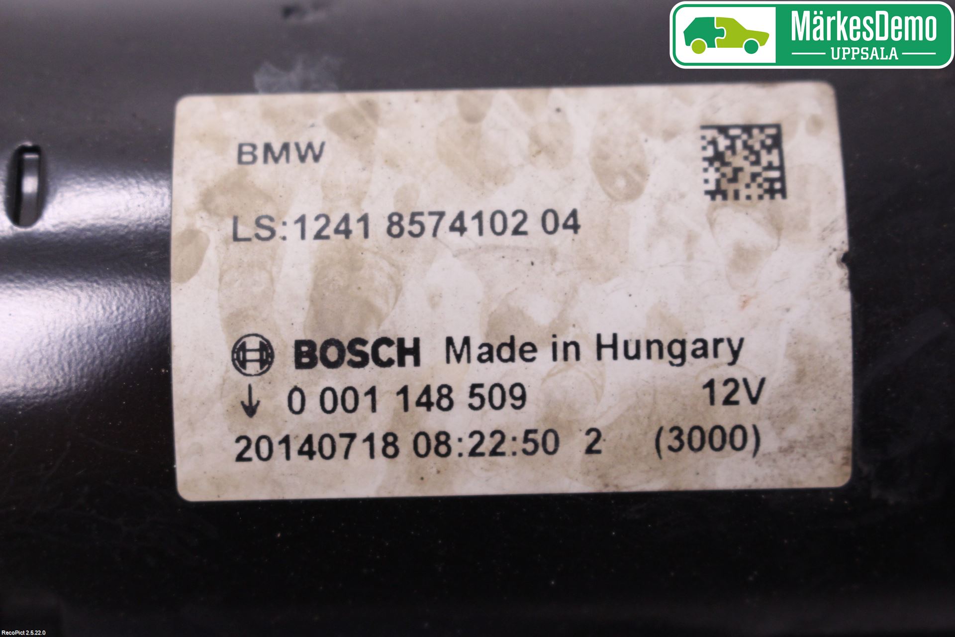 BMW 7 F01/02/03/04 09-15 Startmotor Diesel