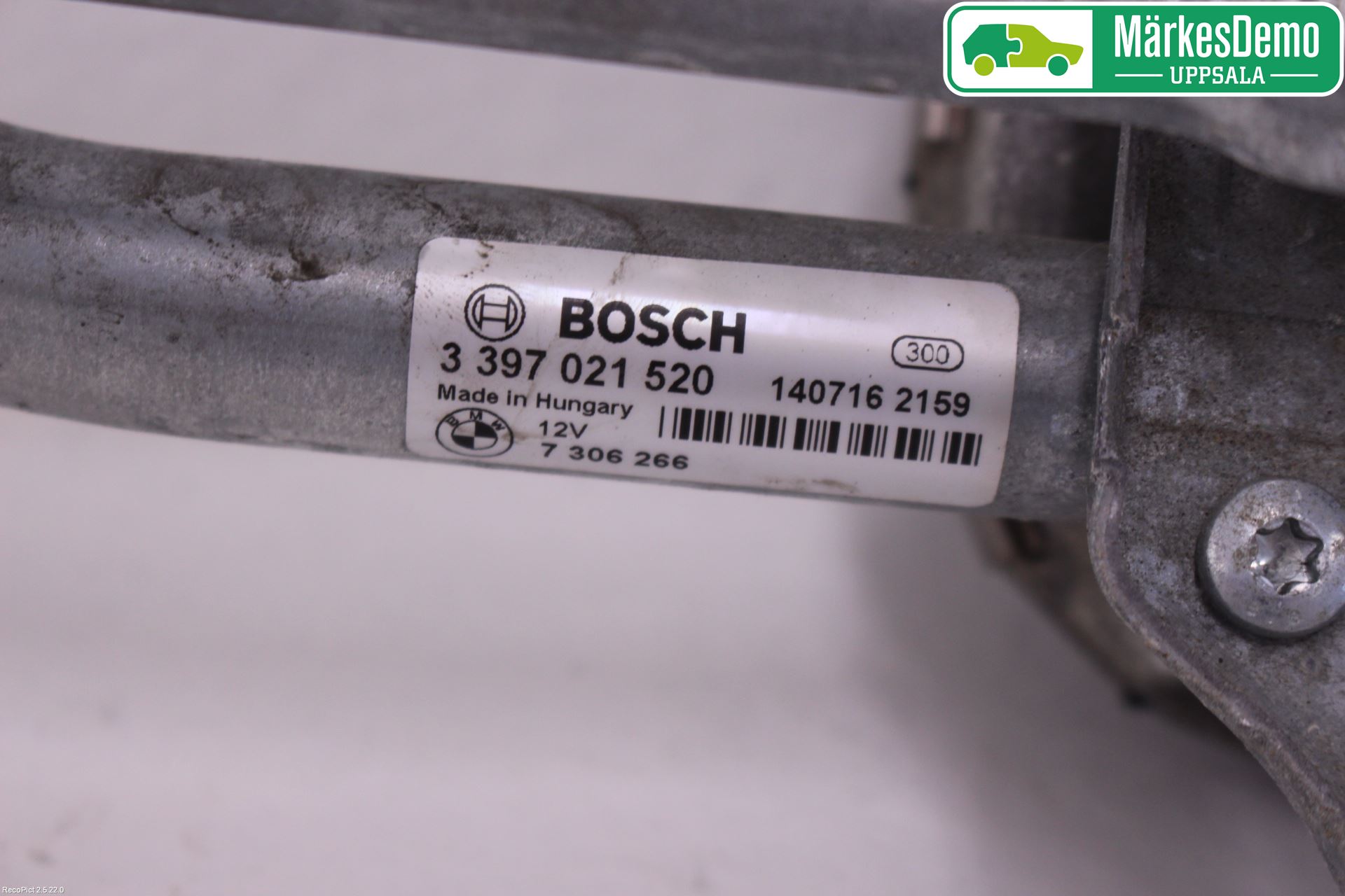 BMW 7 F01/02/03/04 09-15 Torkarmotor Vindruta