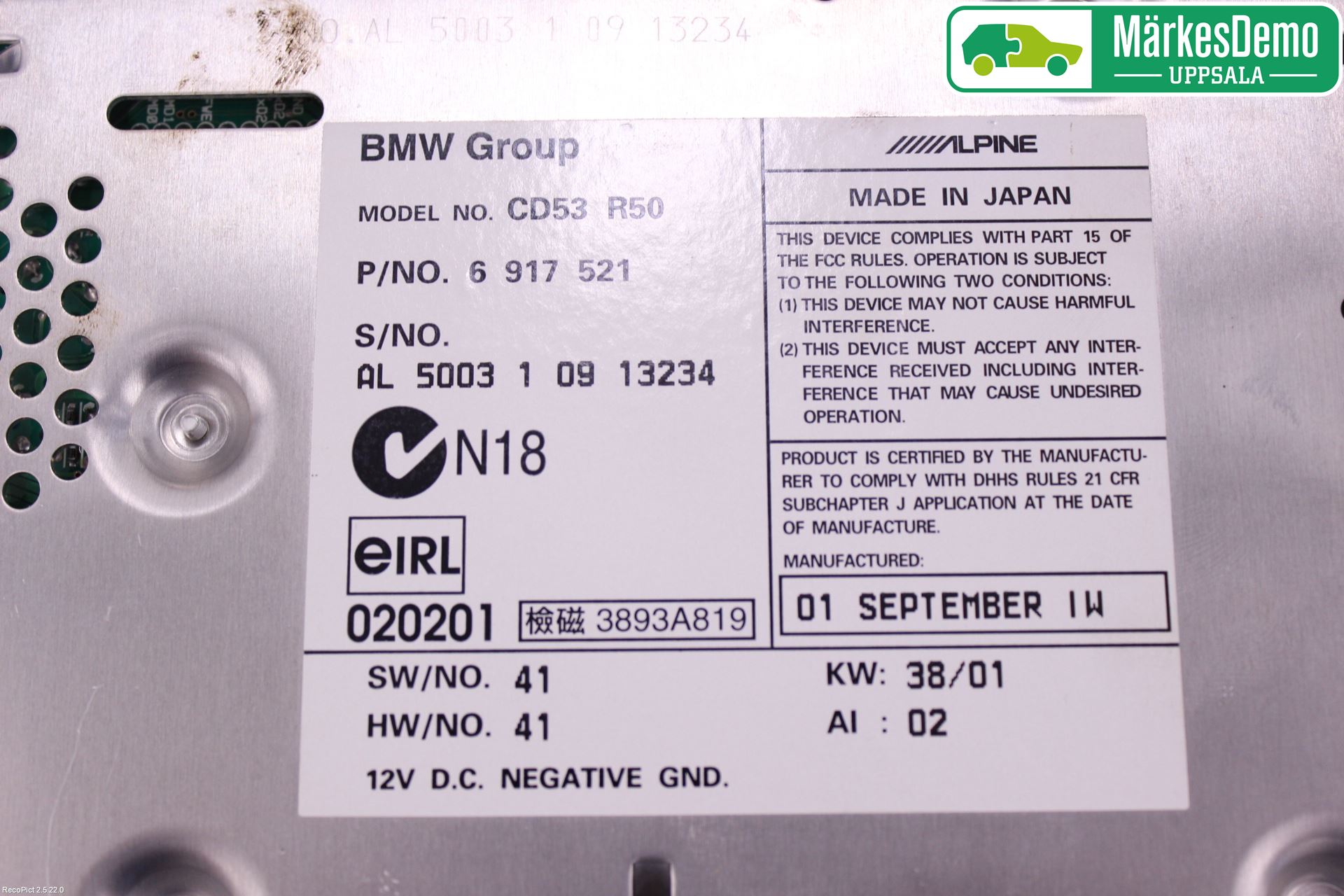 Mini COUPE R50/53 01-06 Cd Radio - Multimediapanel