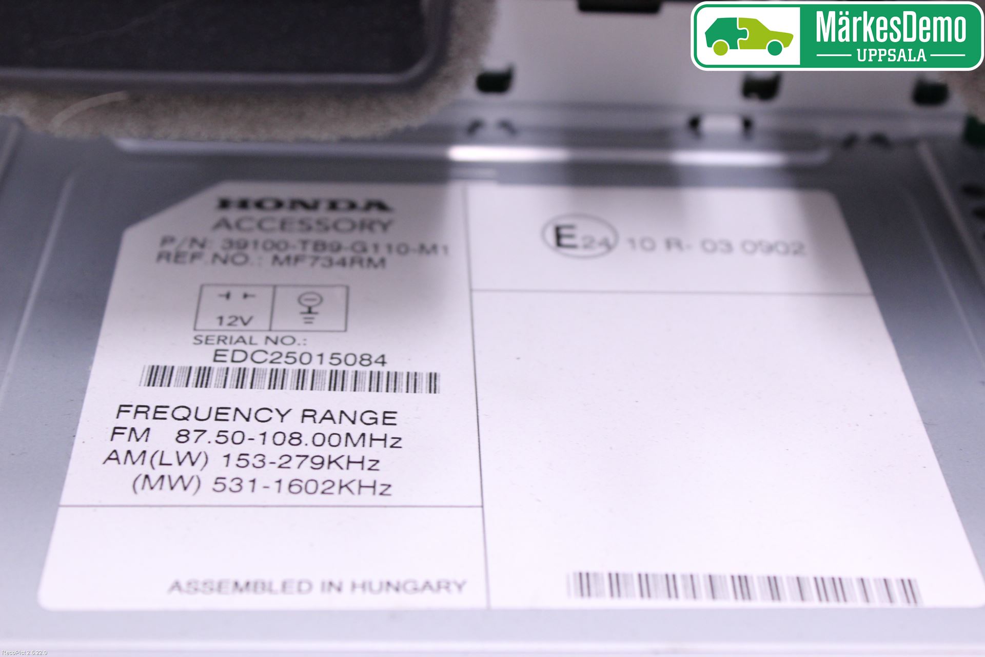 Honda CIVIC 12-16 Cd Radio - Multimediapanel