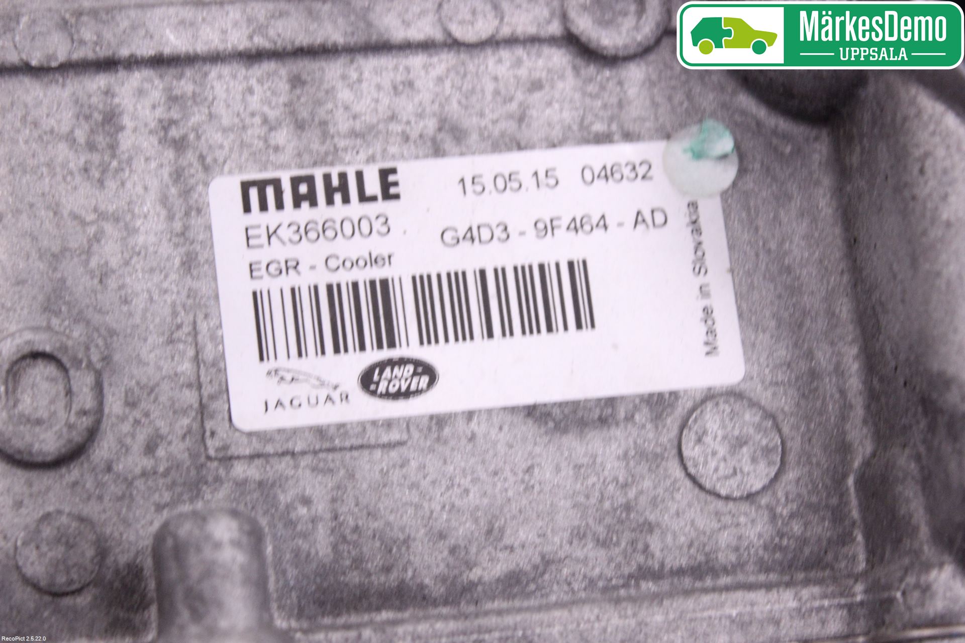 Jaguar XE (X760) 15-24 Avgaskylare
