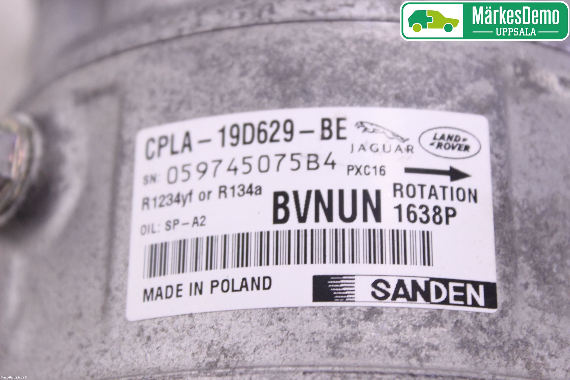 Jaguar XE (X760) 15-24 Ac Kompressor