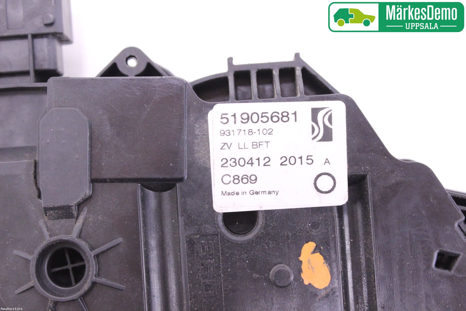 Fiat PUNTO EVO 10-12 Låskista-Dörrlås