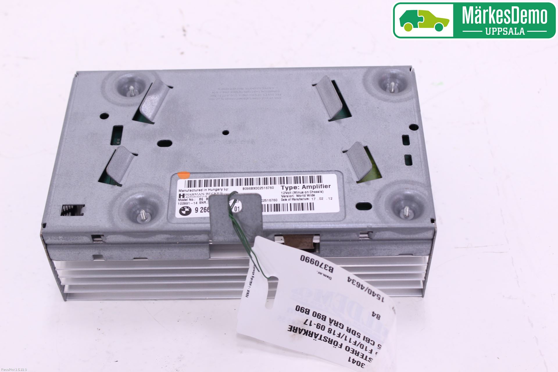 BMW 5 F10/F11/F18 09-17 Radio-Stereo Förstärkare