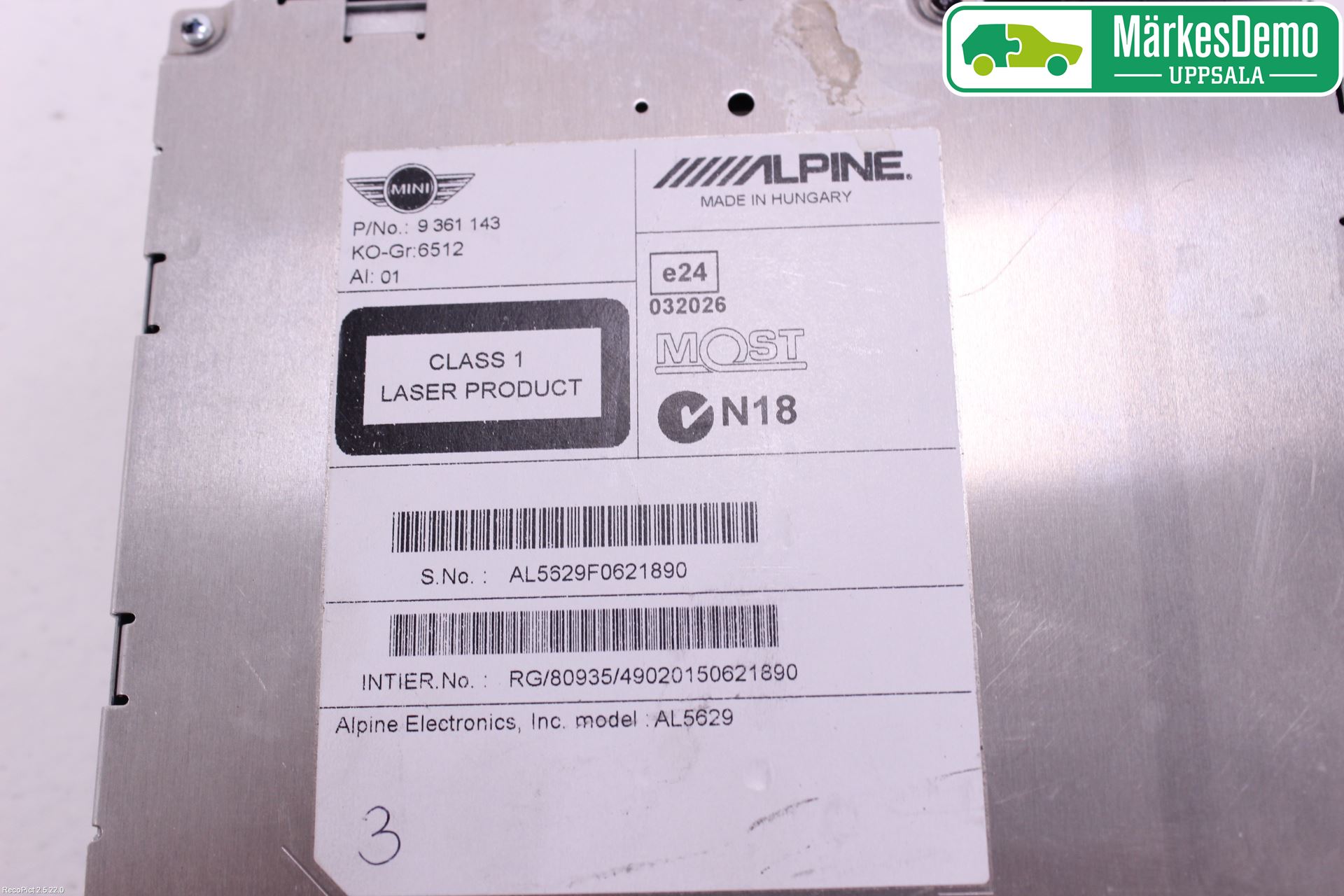 Mini COUNTRYMAN R60 11-16 Gps Navigator