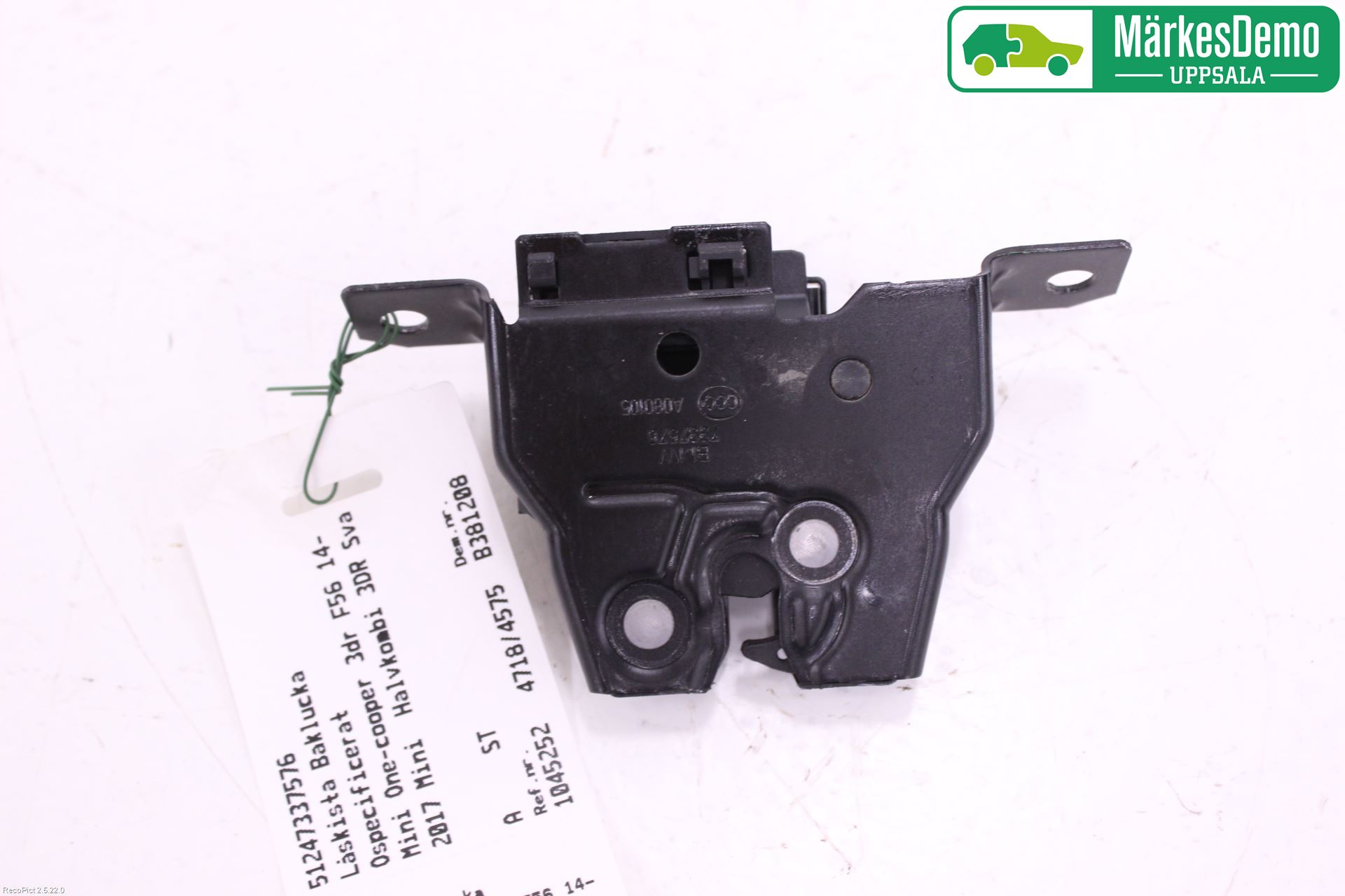 Mini ONE/COOPER 3DR F56 14-24 Låskista Baklucka