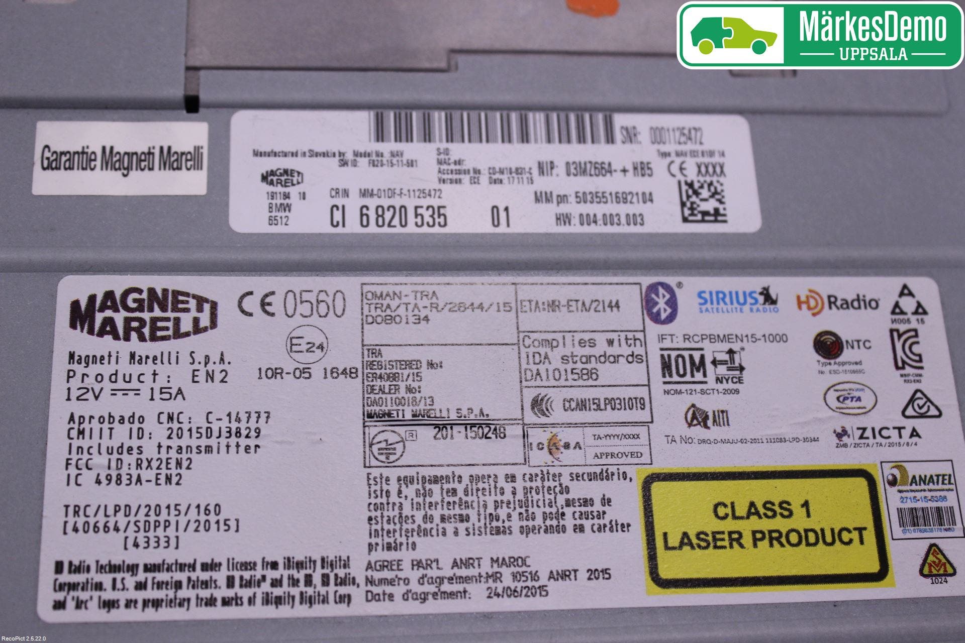 BMW 1 F20/F21 11-19 Gps Navigator