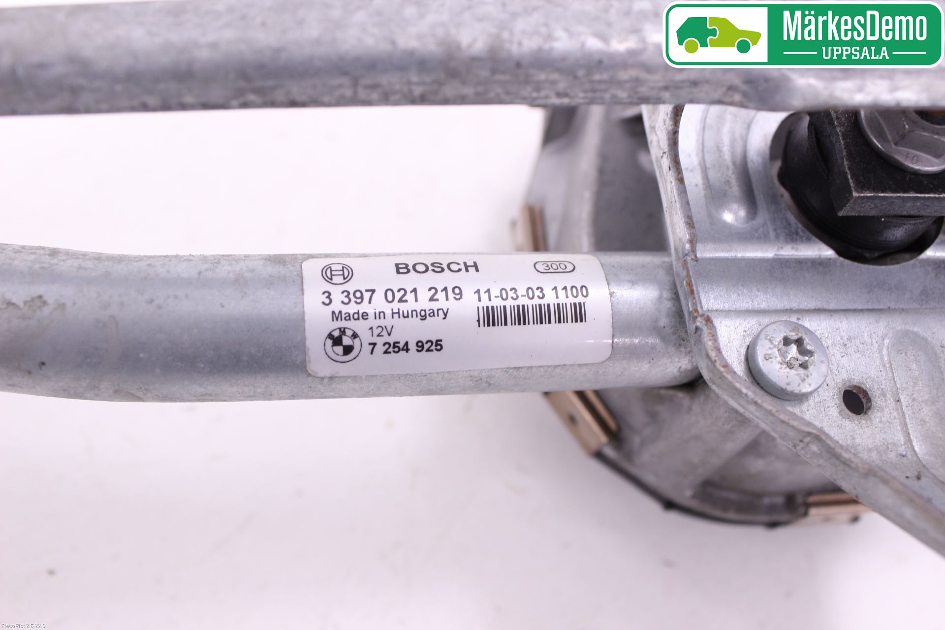 BMW 6 F12/F13 10-18 Torkarmotor Vindruta