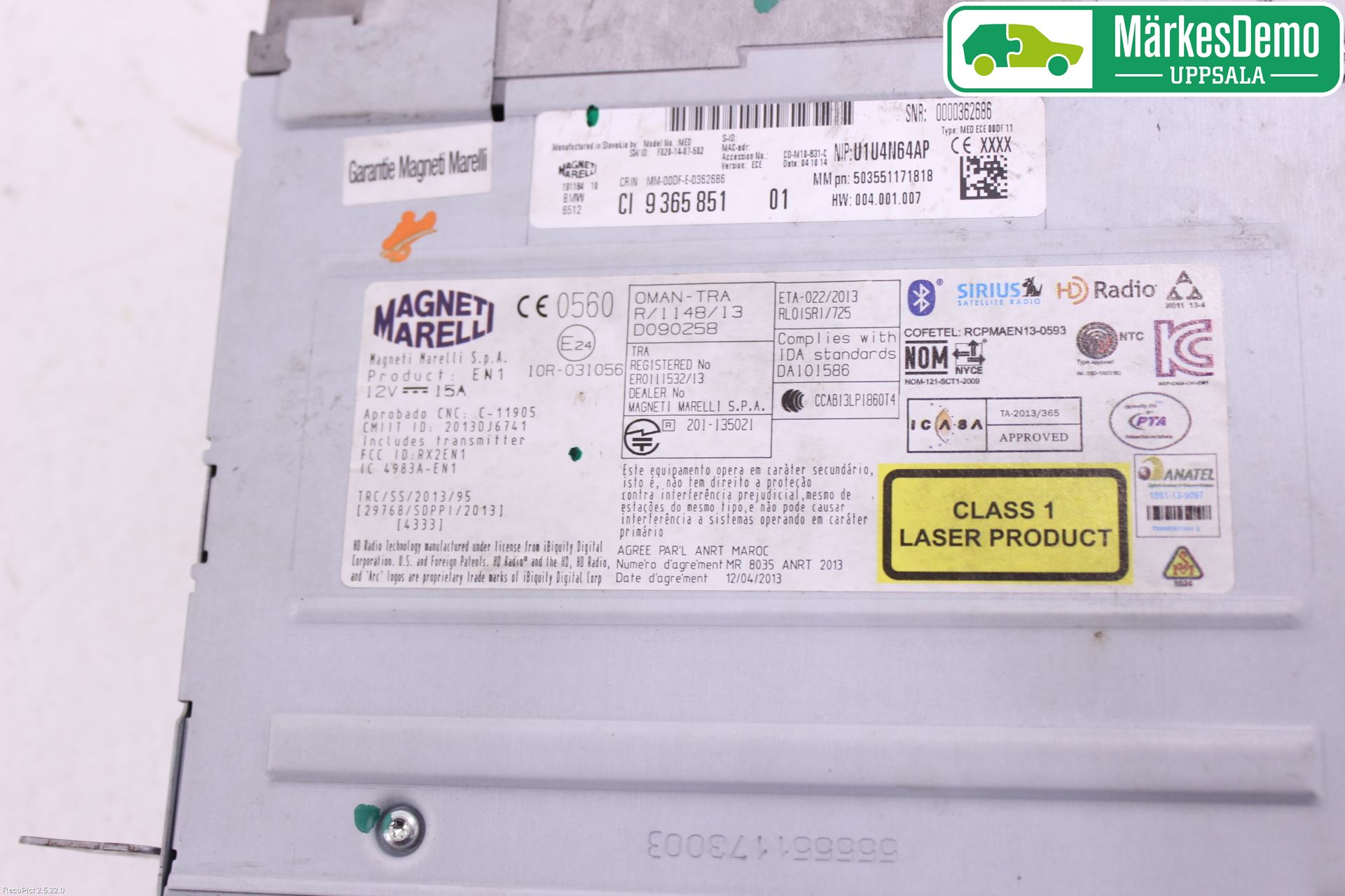BMW 3 F30/F31/F80 12-19 Cd Radio - Multimediapanel