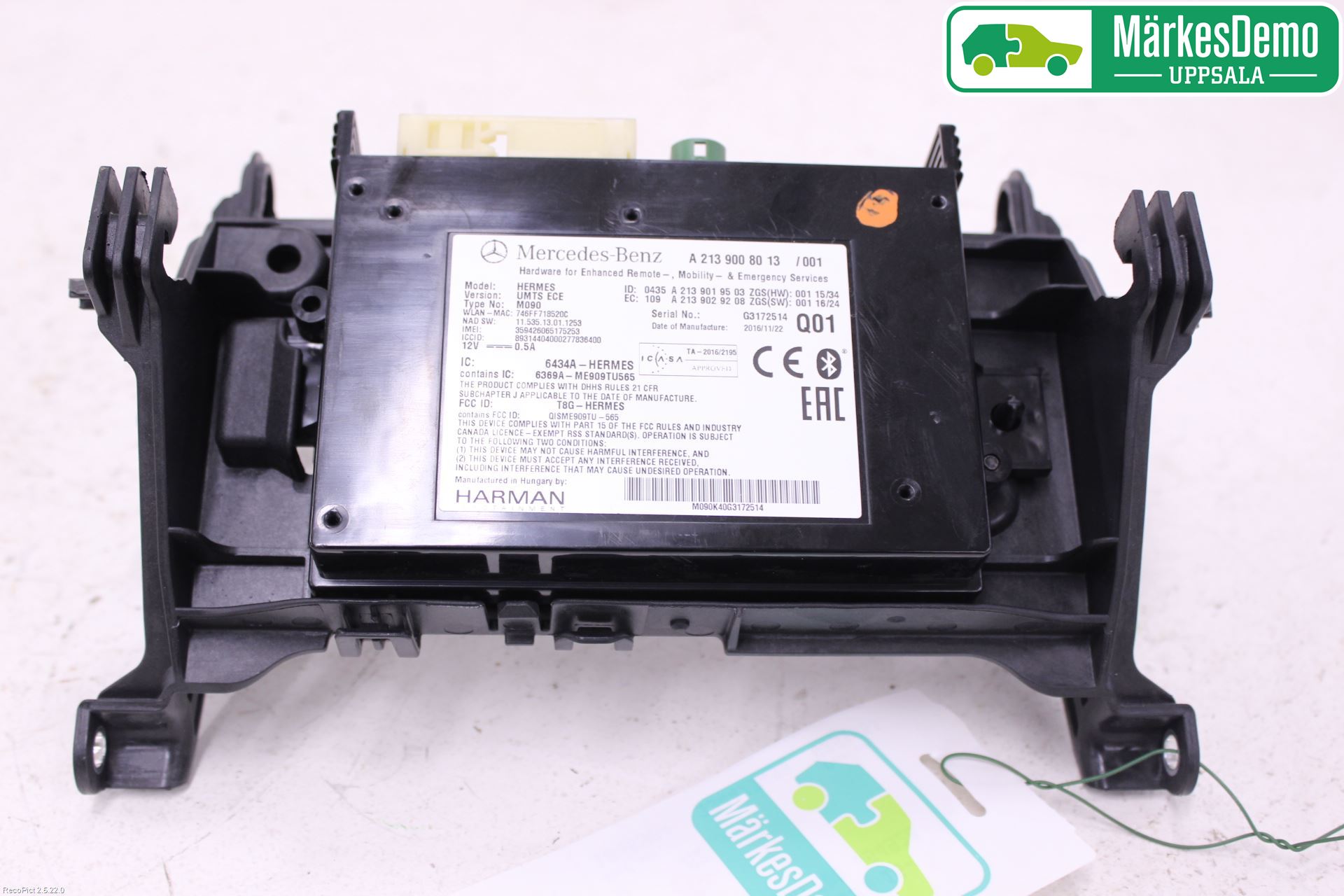 Mercedes-Benz MB E-KLASS (W213) 16-23 Styrenhet Övrigt