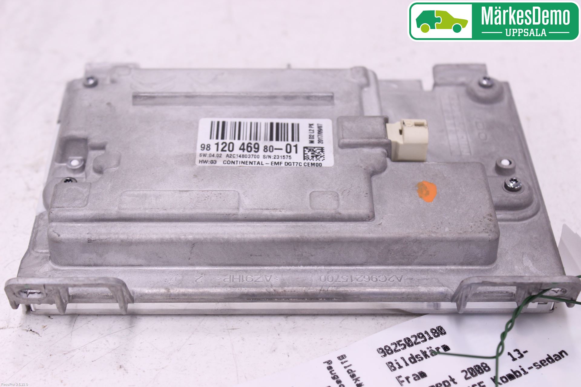 Peugeot 2008 13-20 Bildskärm