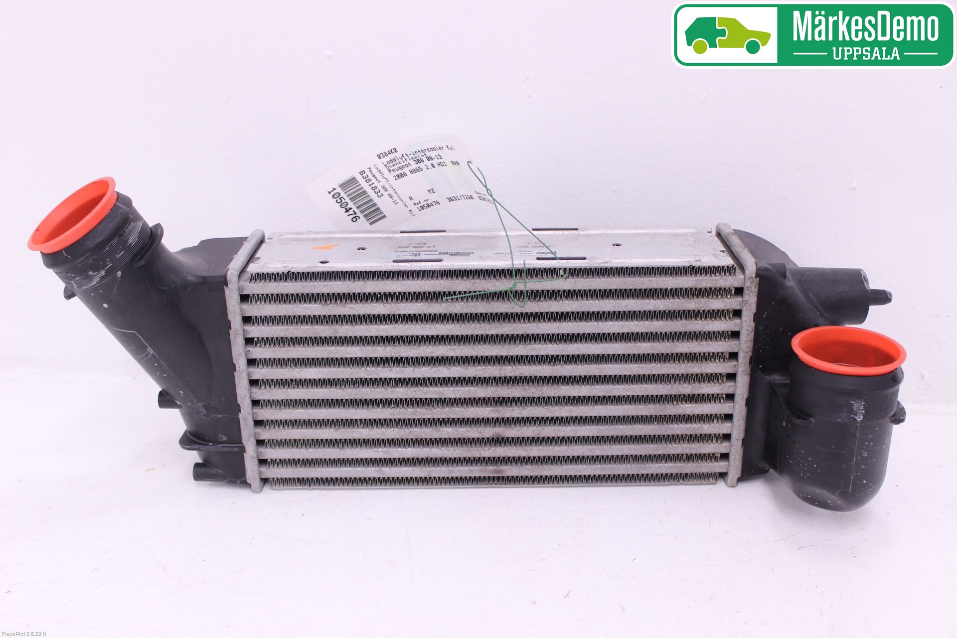 Peugeot 308 08-13 Laddluft-Intercooler Kyl