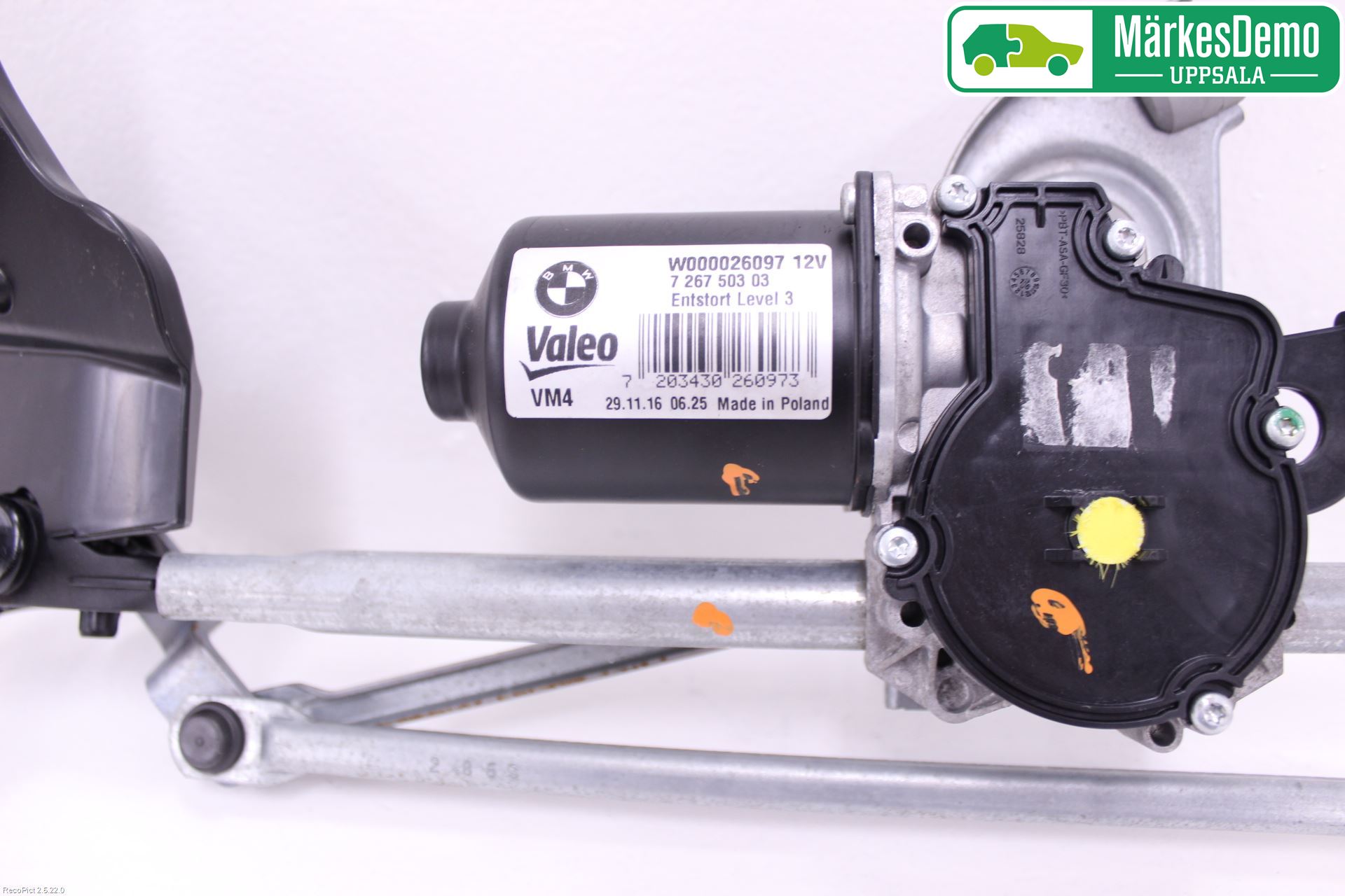 BMW 1 F20/F21 11-19 Torkarmotor Vindruta