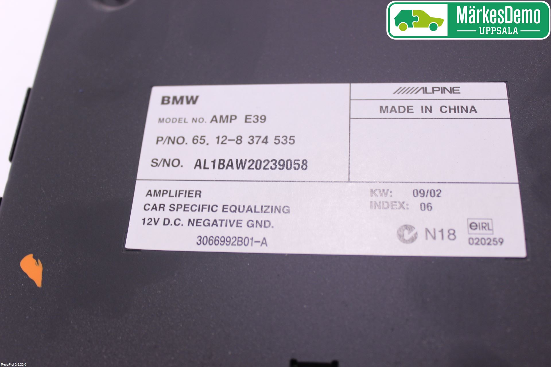 BMW 5 E39 95-04 Radio-Stereo Förstärkare