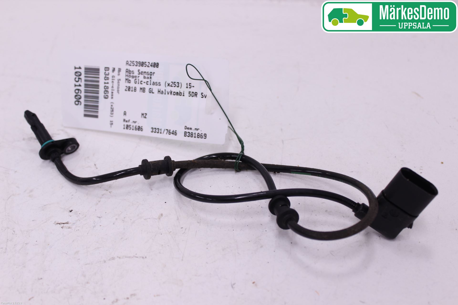 Mercedes-Benz MB GLC-KLASS (X253/C253) 15-22 Abs Sensor