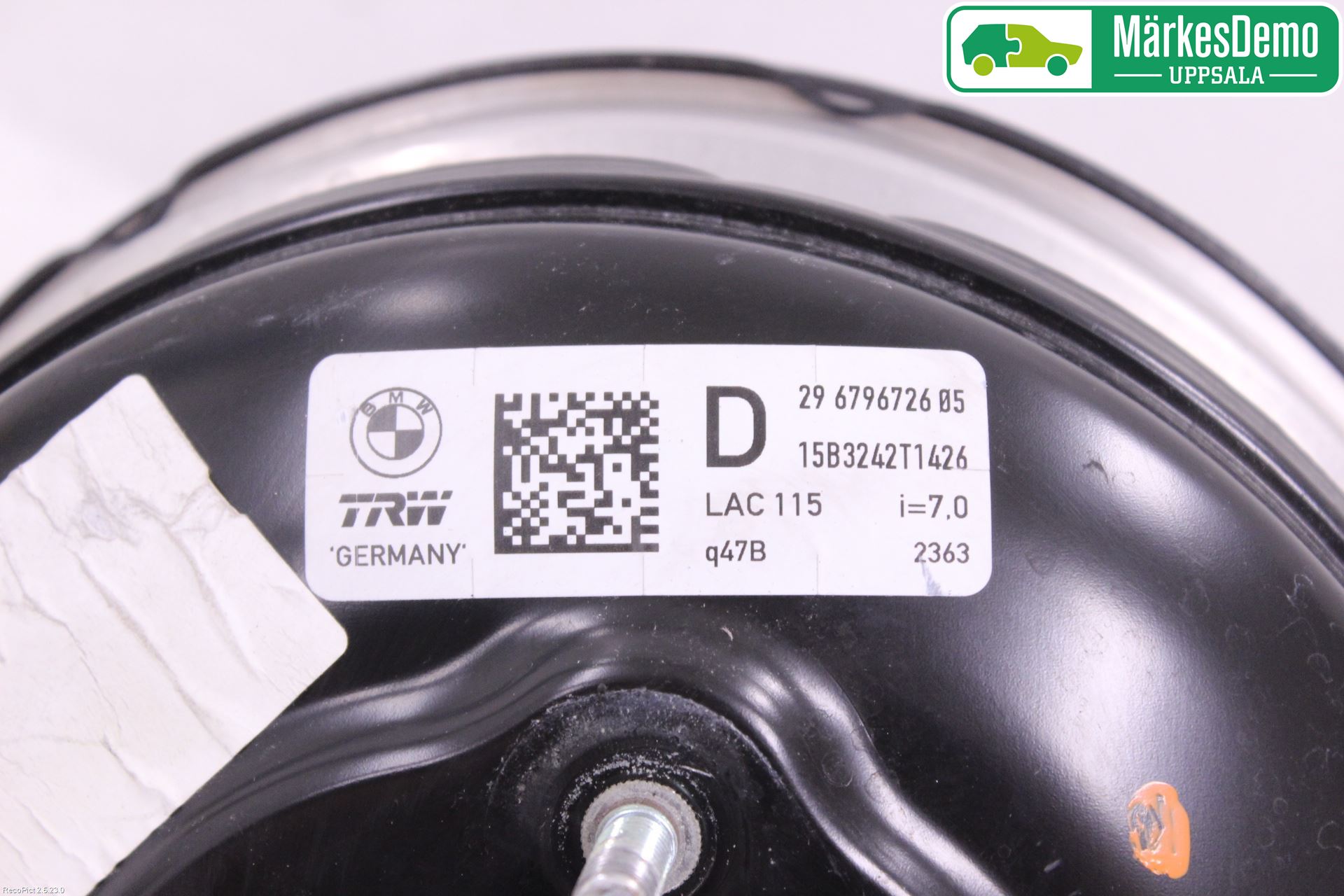 BMW 5 F10/F11/F18 09-17 Bromsservo