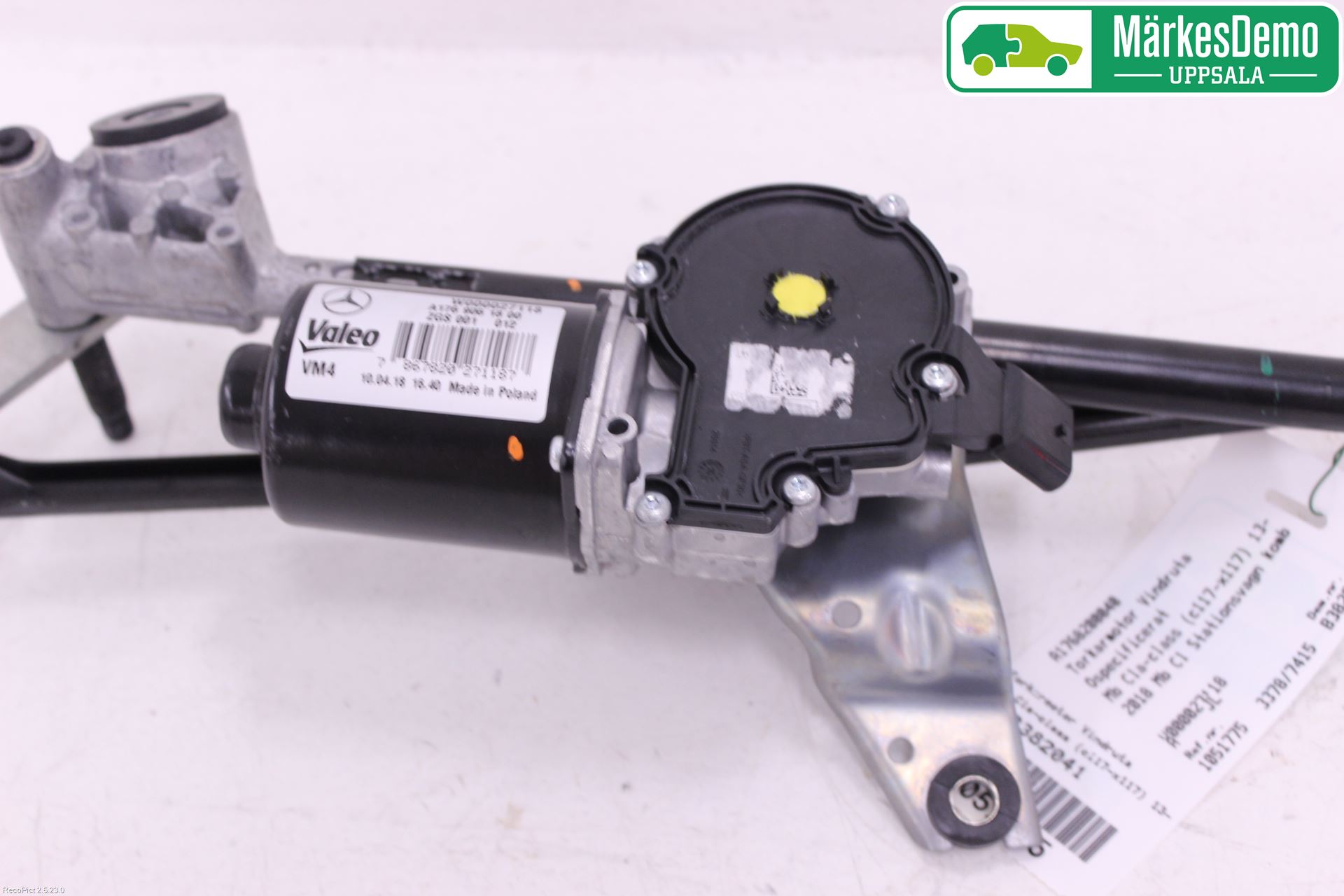 Mercedes-Benz MB CLA-KLASS (C117/X117) 13-19 Torkarmotor Vindruta