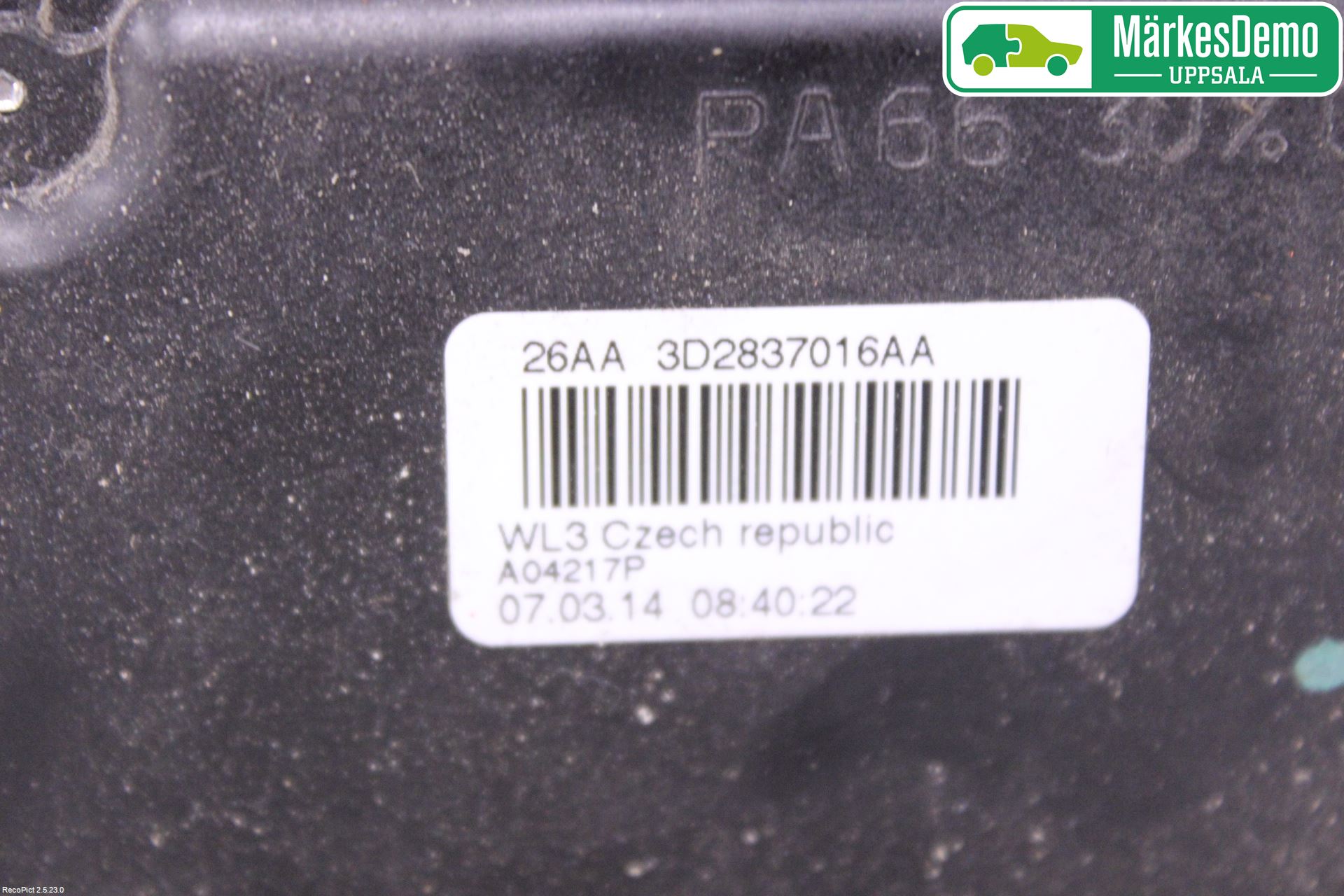 Volkswagen VW CADDY 11-15 Låskista-Dörrlås
