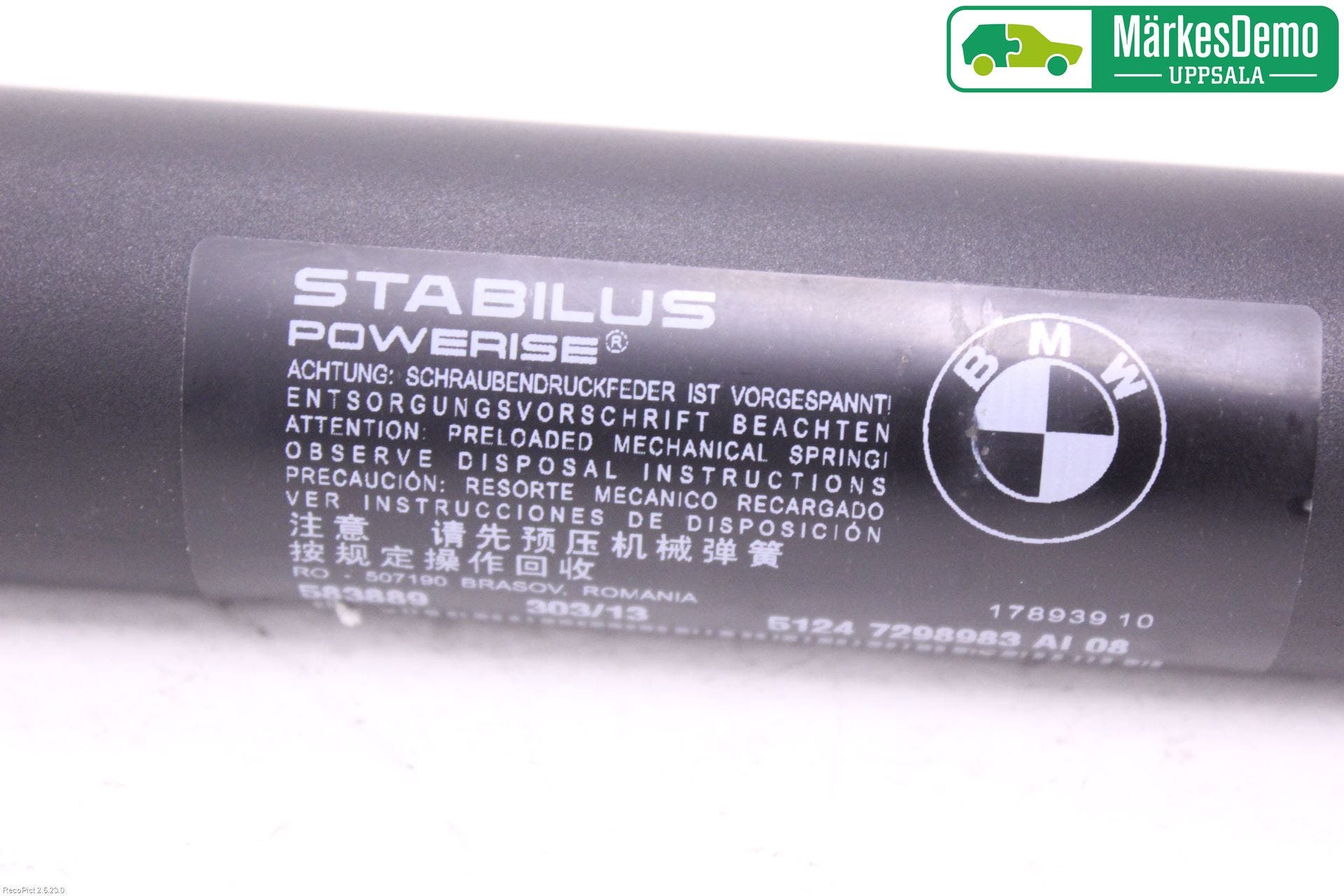 BMW 3 GT F34 13-19 Gasfjäder Baklucka