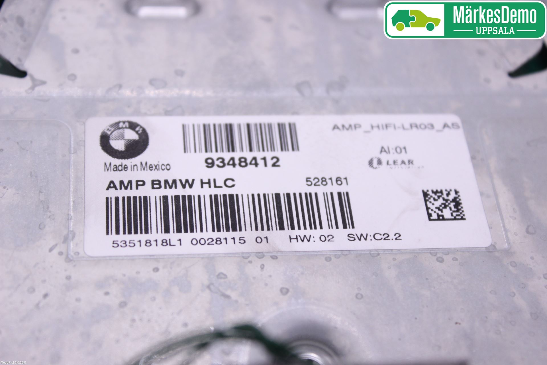 BMW X4 F26 14-18 Radio-Stereo Förstärkare
