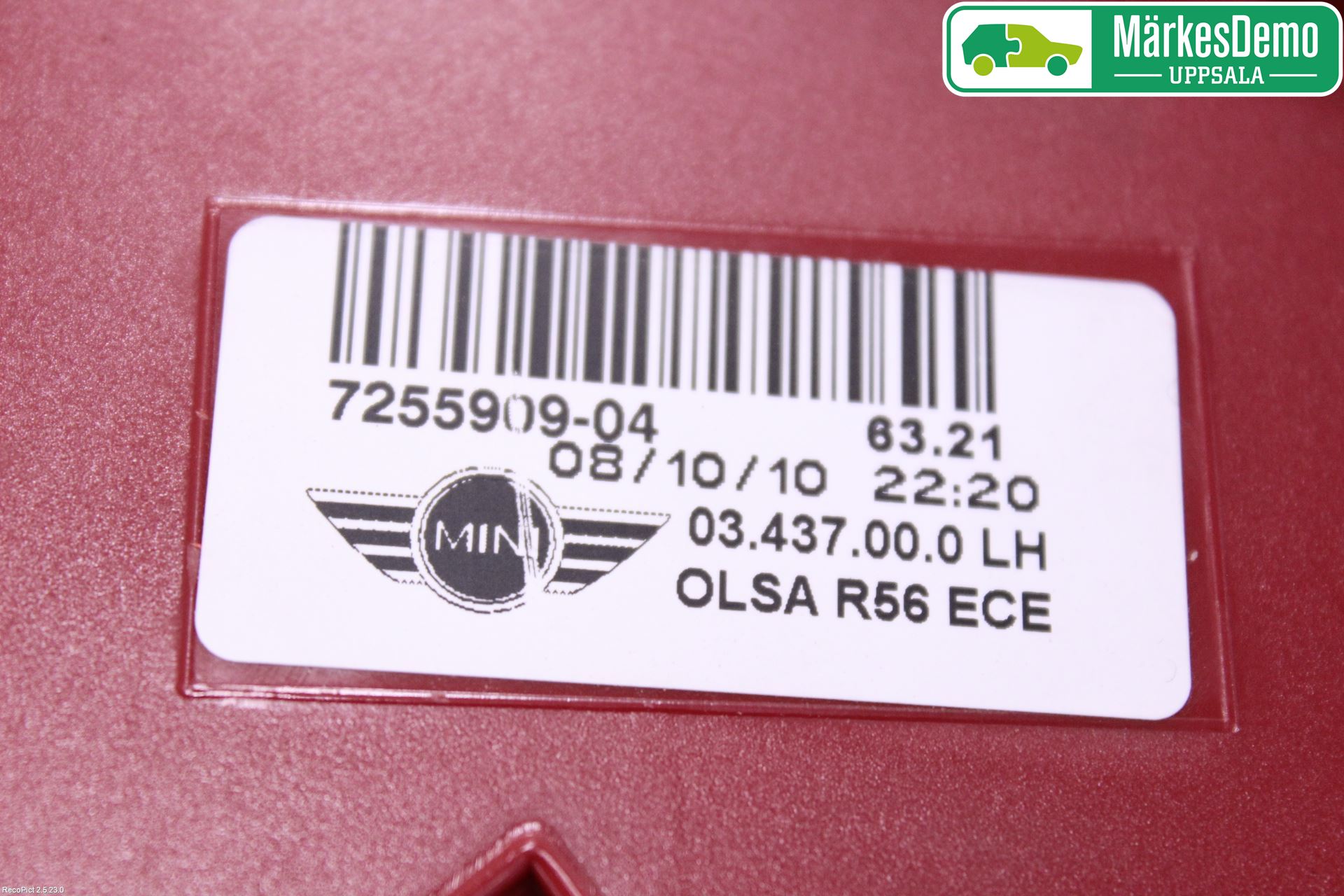 Mini COUPE R56 05-14 Bakljus Höger