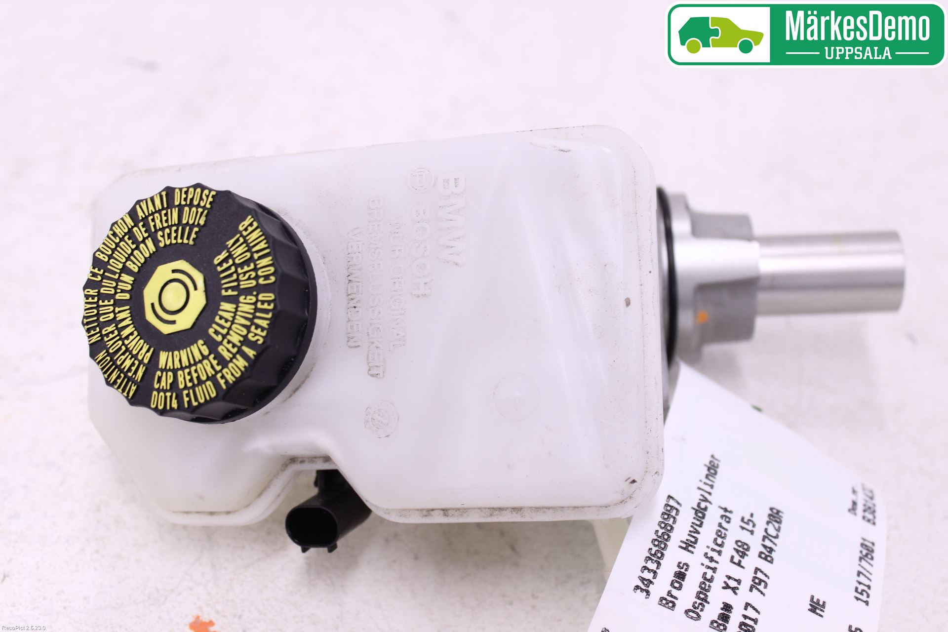 BMW X1 F48 15-22 Broms Huvudcylinder