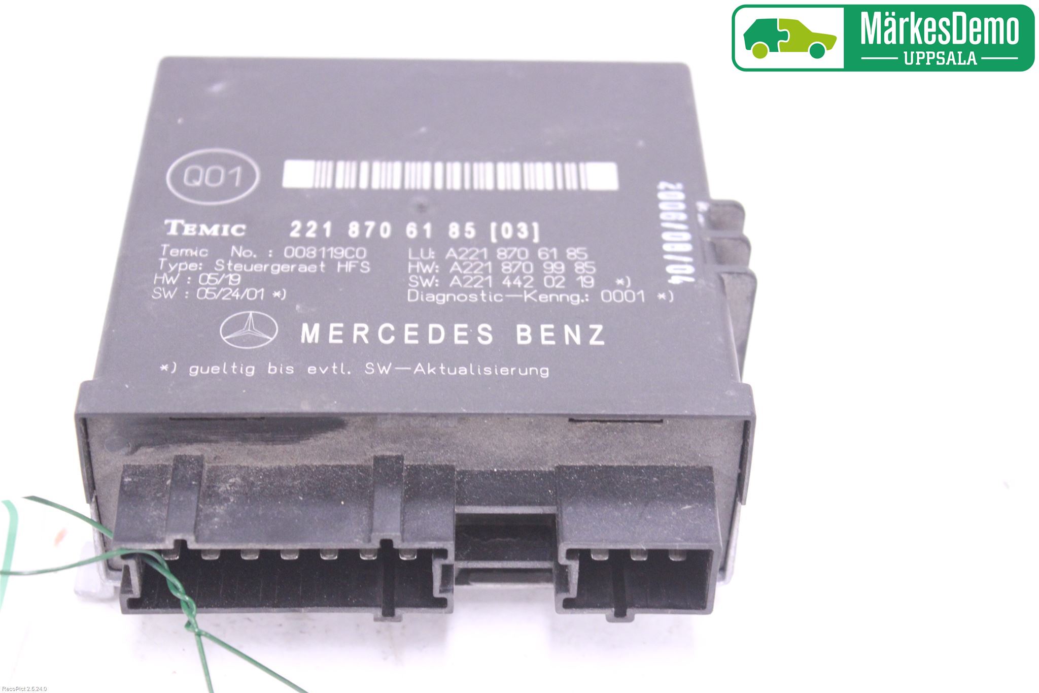 Mercedes-Benz MB S-KLASS (W221) 05-13 Styrenhet Baklucka