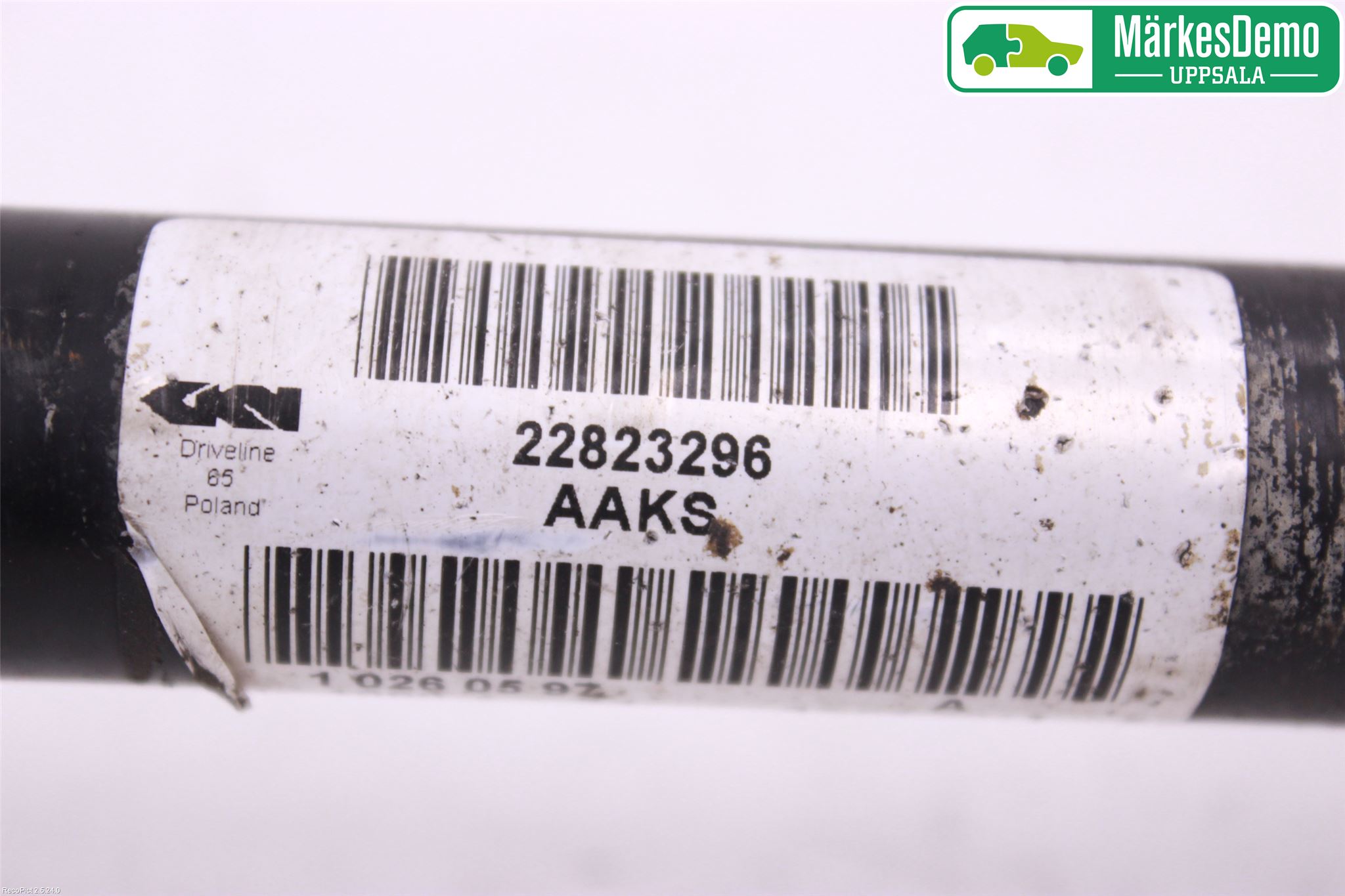 Opel INSIGNIA 09-16 Drivaxel Bak Vänster