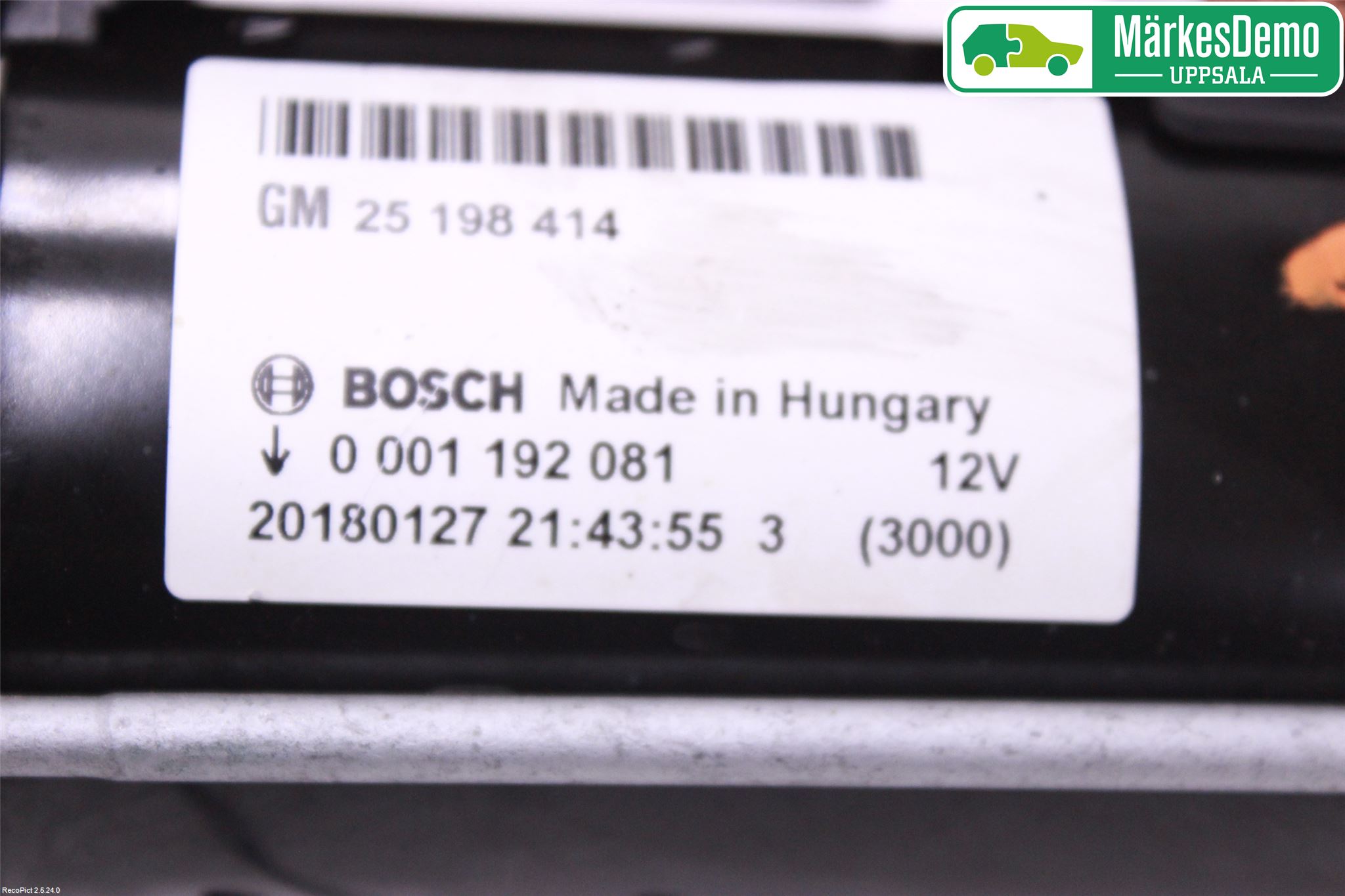 Opel CORSA E 15-19 Startmotor