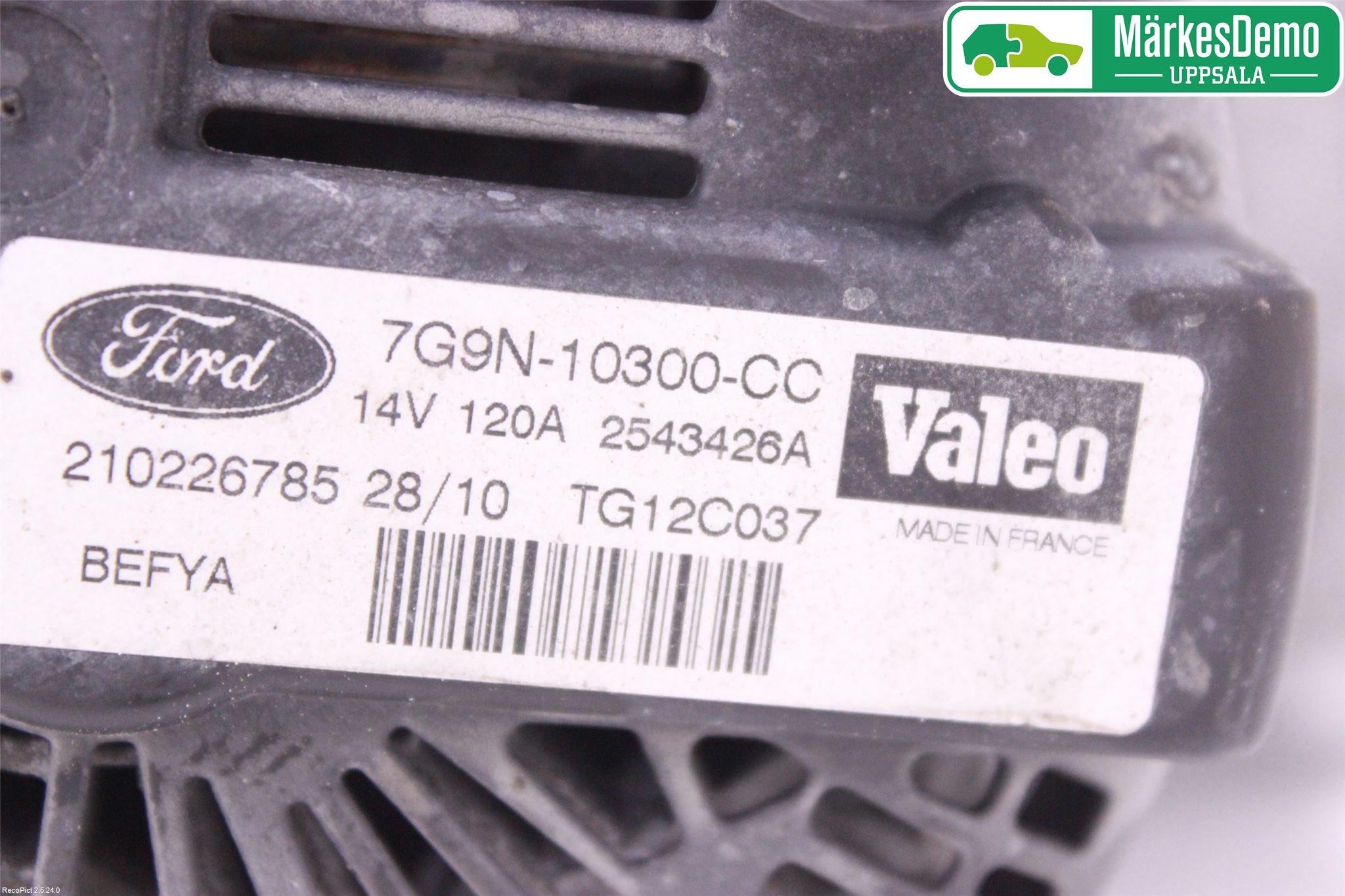 Ford FIESTA 09-12 Generator