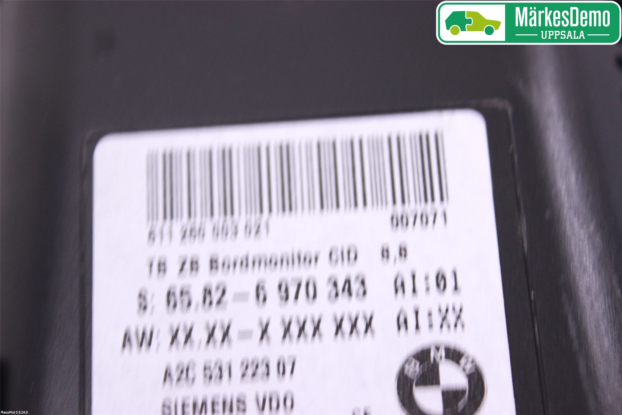 BMW 6 E63/64    02-10 Bildskärm