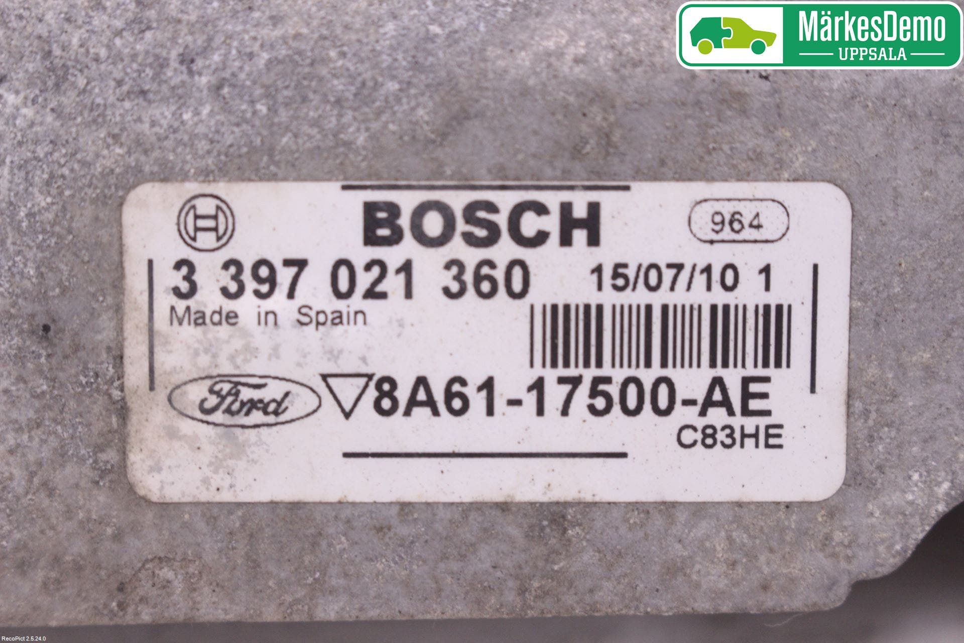 Ford FIESTA 09-12 Torkarmekanism Vindruta