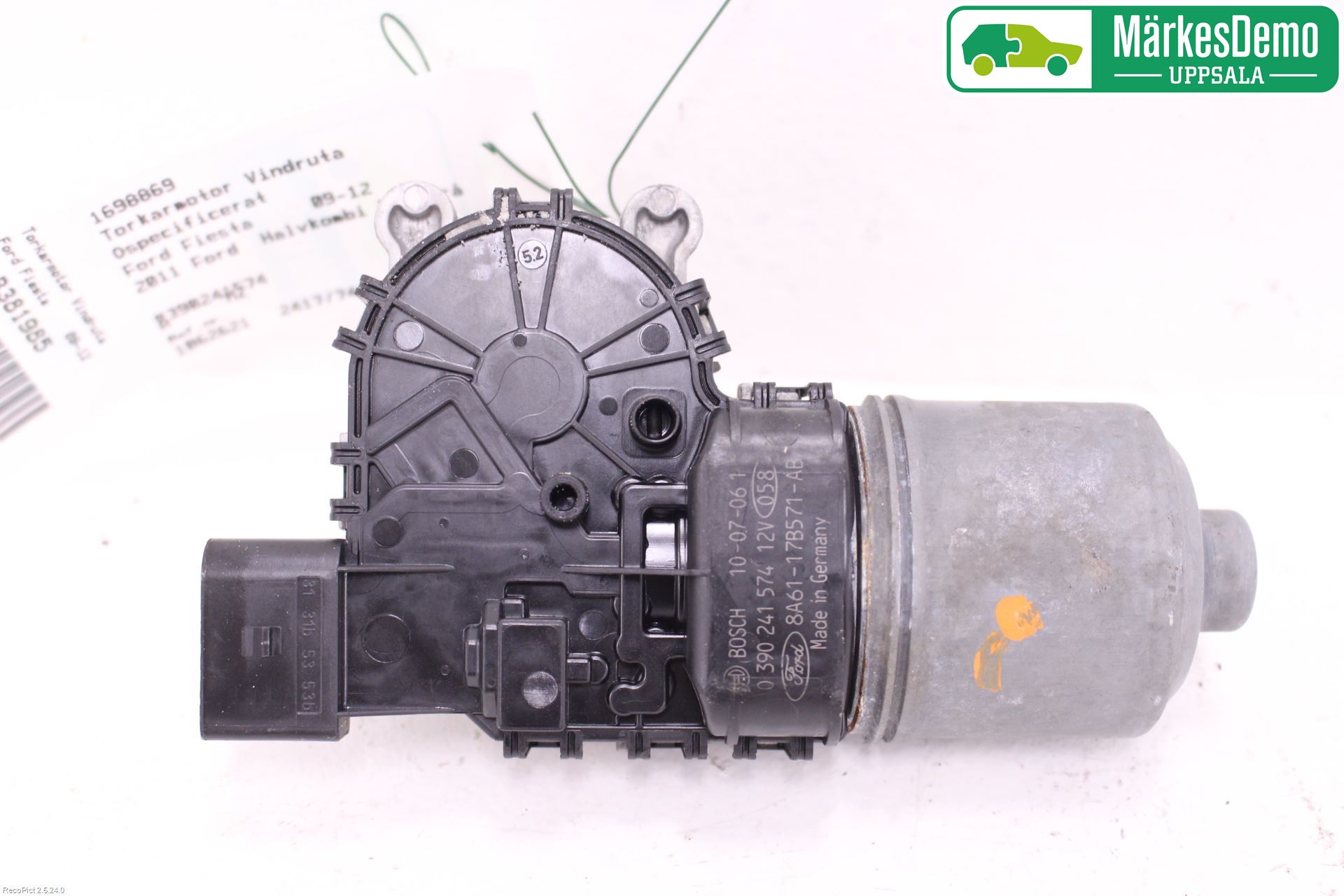 Ford FIESTA 09-12 Torkarmotor Vindruta