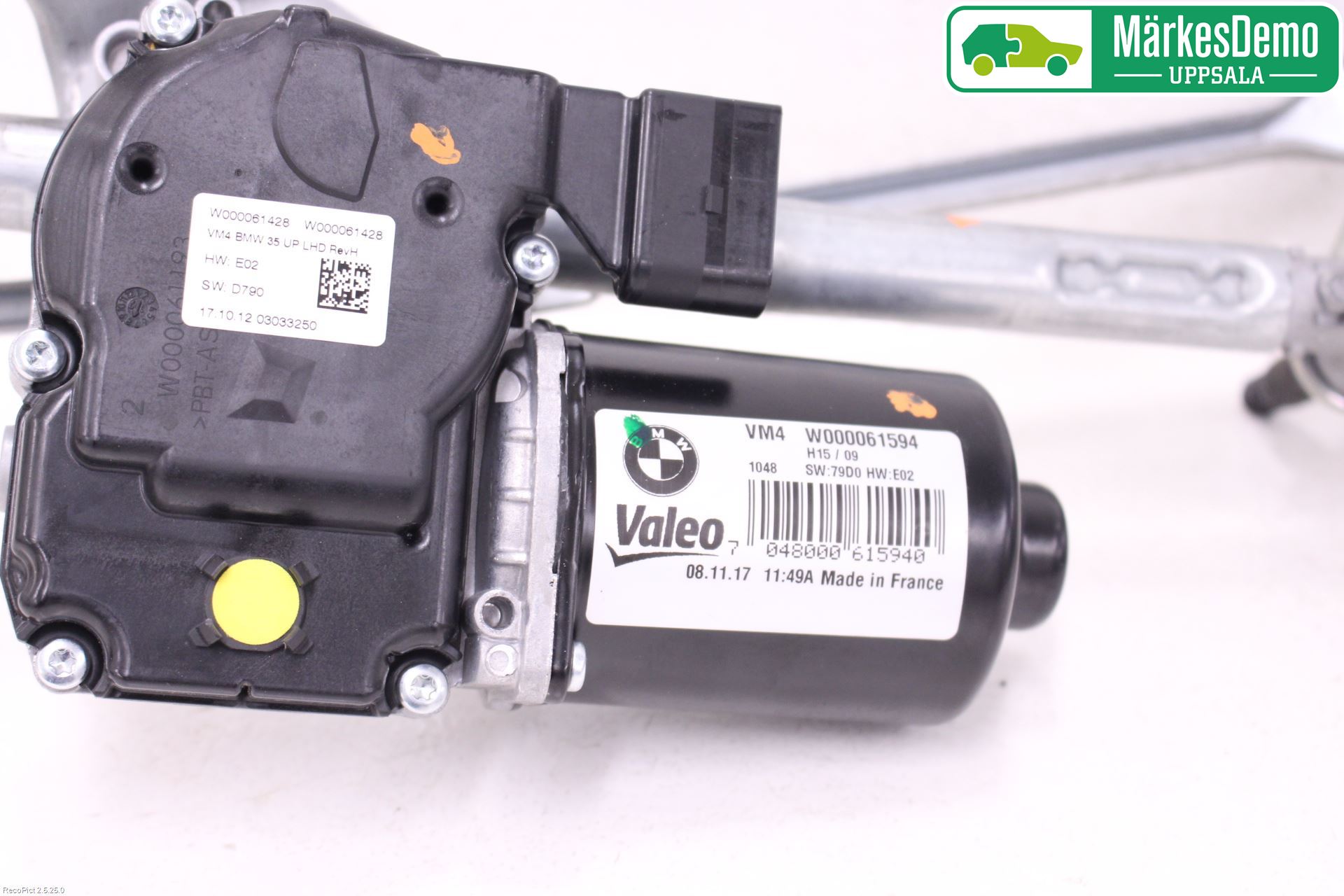 BMW 5 G30/G31/F90 17-23 Torkarmotor Vindruta