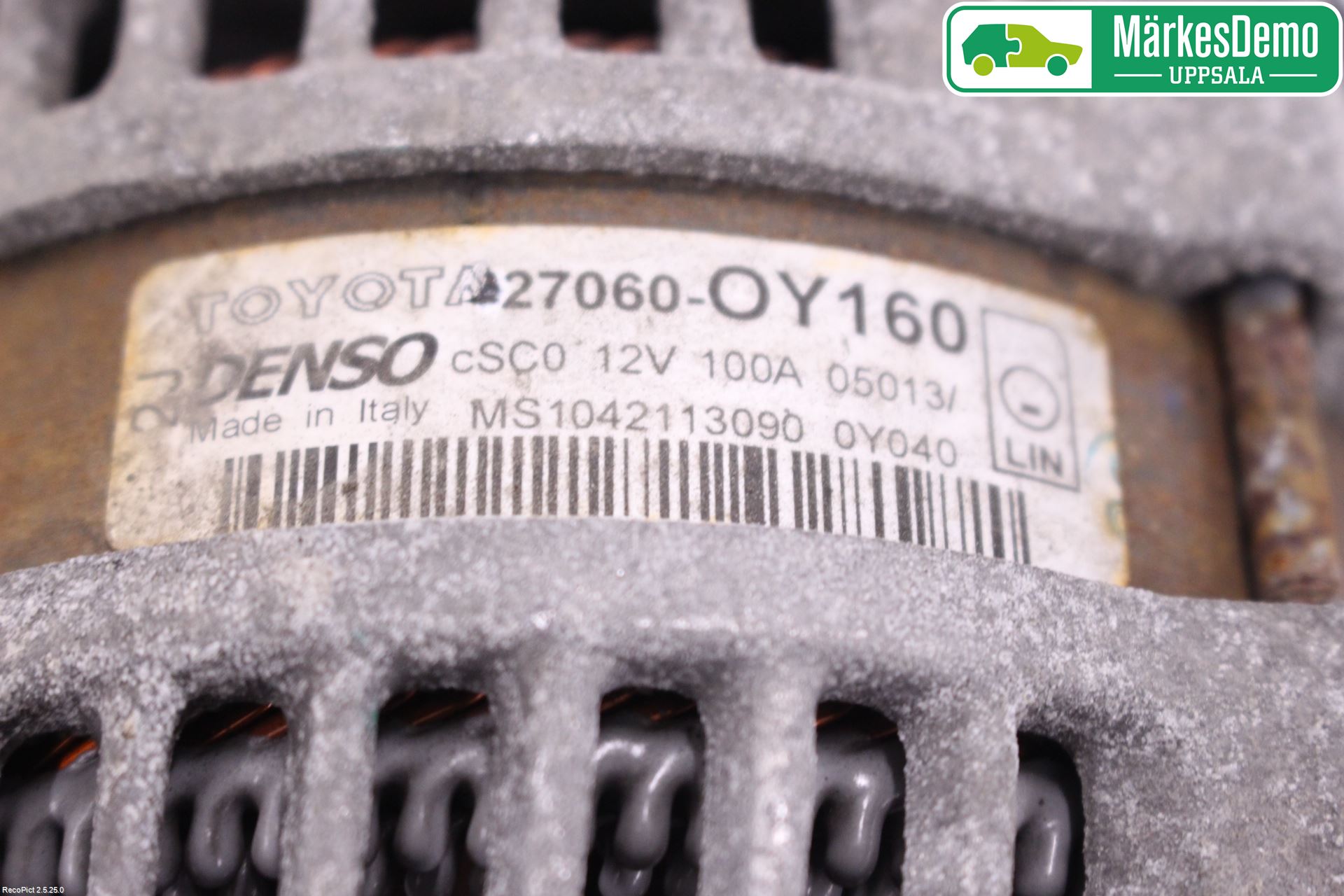 Toyota YARIS XP130 12-14 Generator