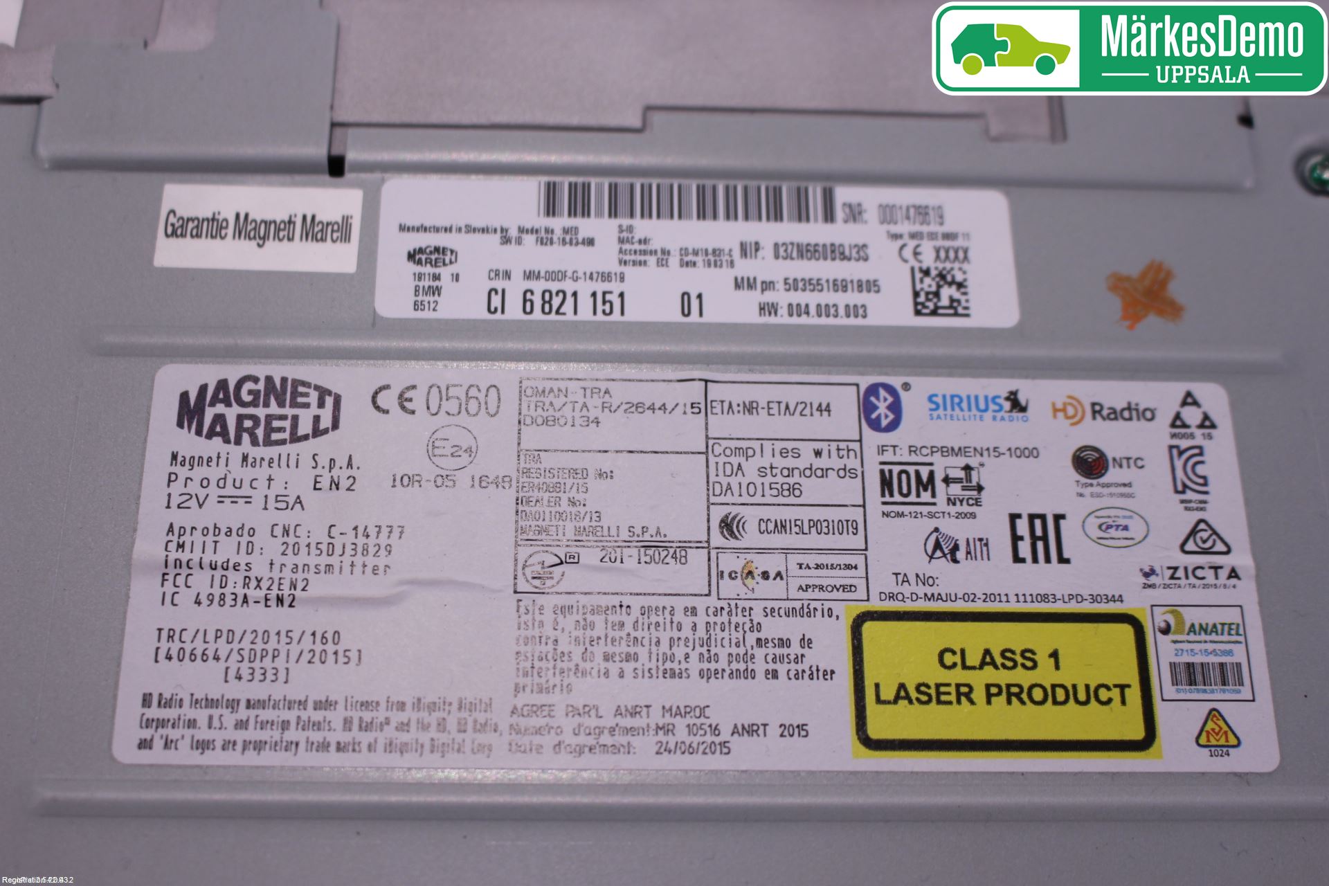 BMW 3 F30/F31/F80 12-19 Cd Radio - Multimediapanel