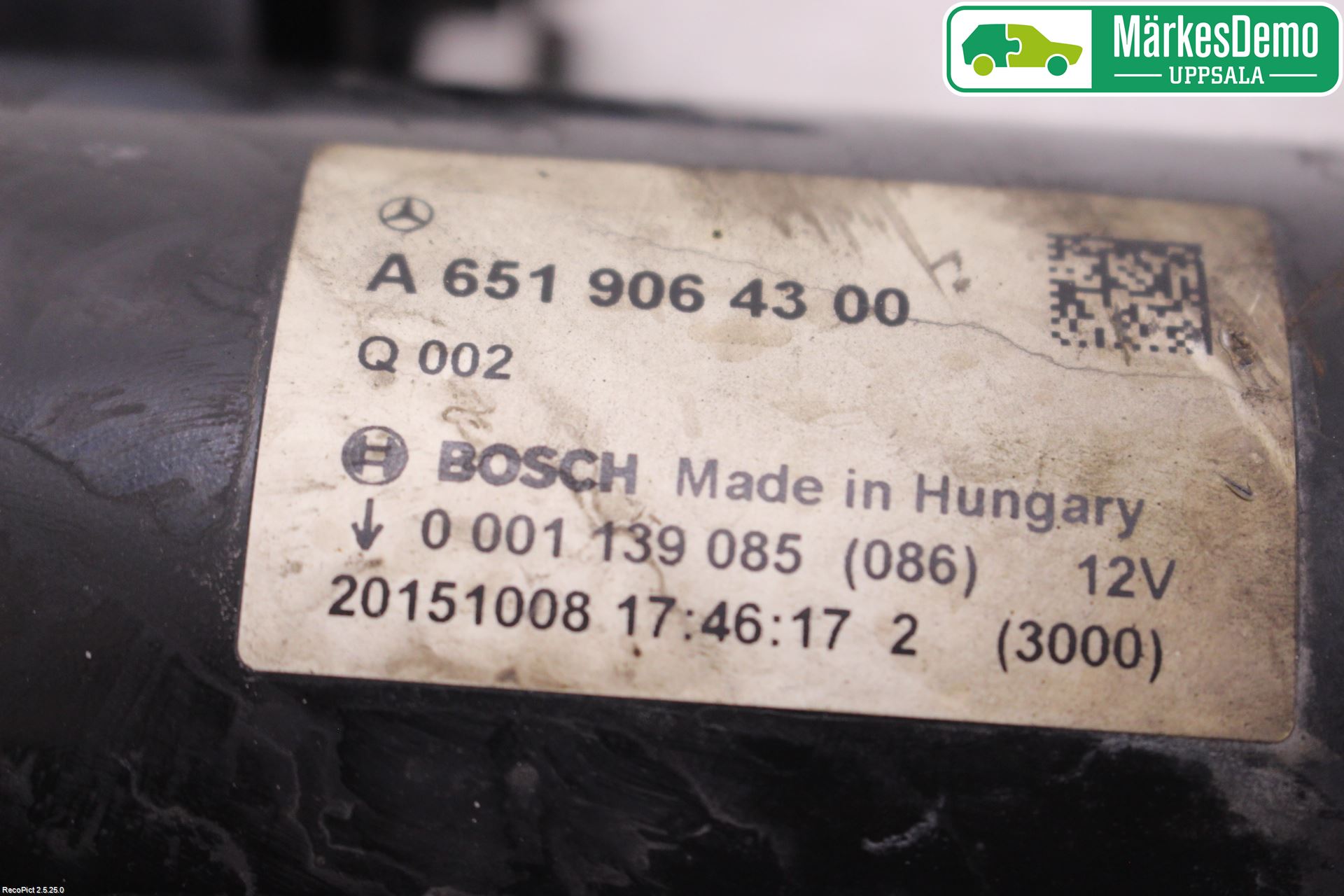 Mercedes-Benz MB VITO/V-KLASS (W640,W447,W448) 14- Startmotor Diesel