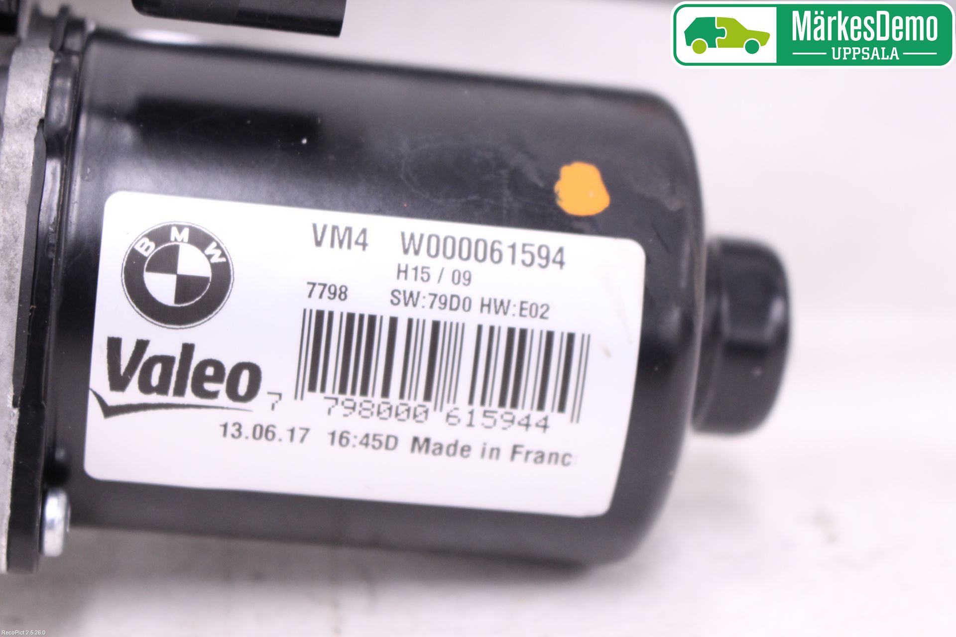 BMW 5 G30/G31/F90 17-23 Torkarmotor Vindruta