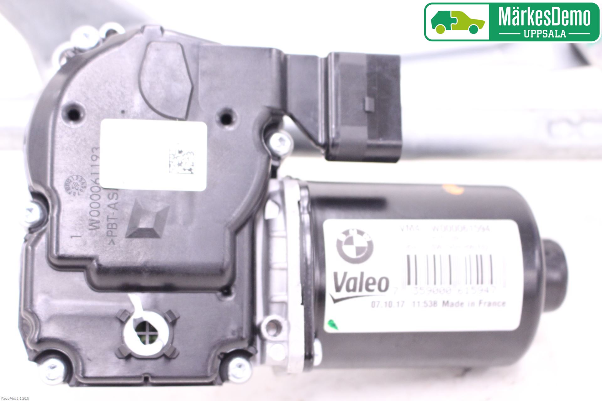 BMW 5 G30/G31/F90 17-23 Torkarmotor Vindruta