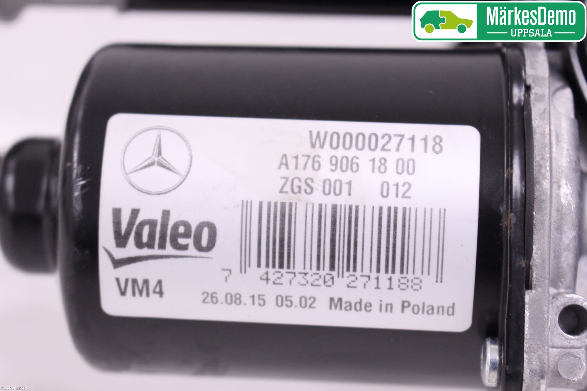 Mercedes-Benz MB GLA-KLASS (X156) 13-20 Torkarmotor Vindruta