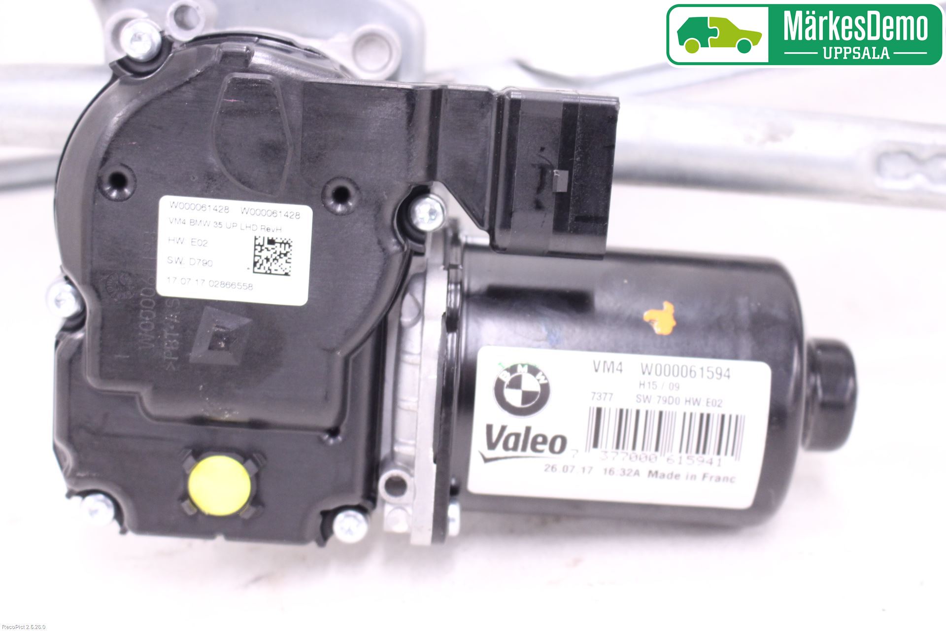 BMW 5 G30/G31/F90 17-23 Torkarmotor Vindruta