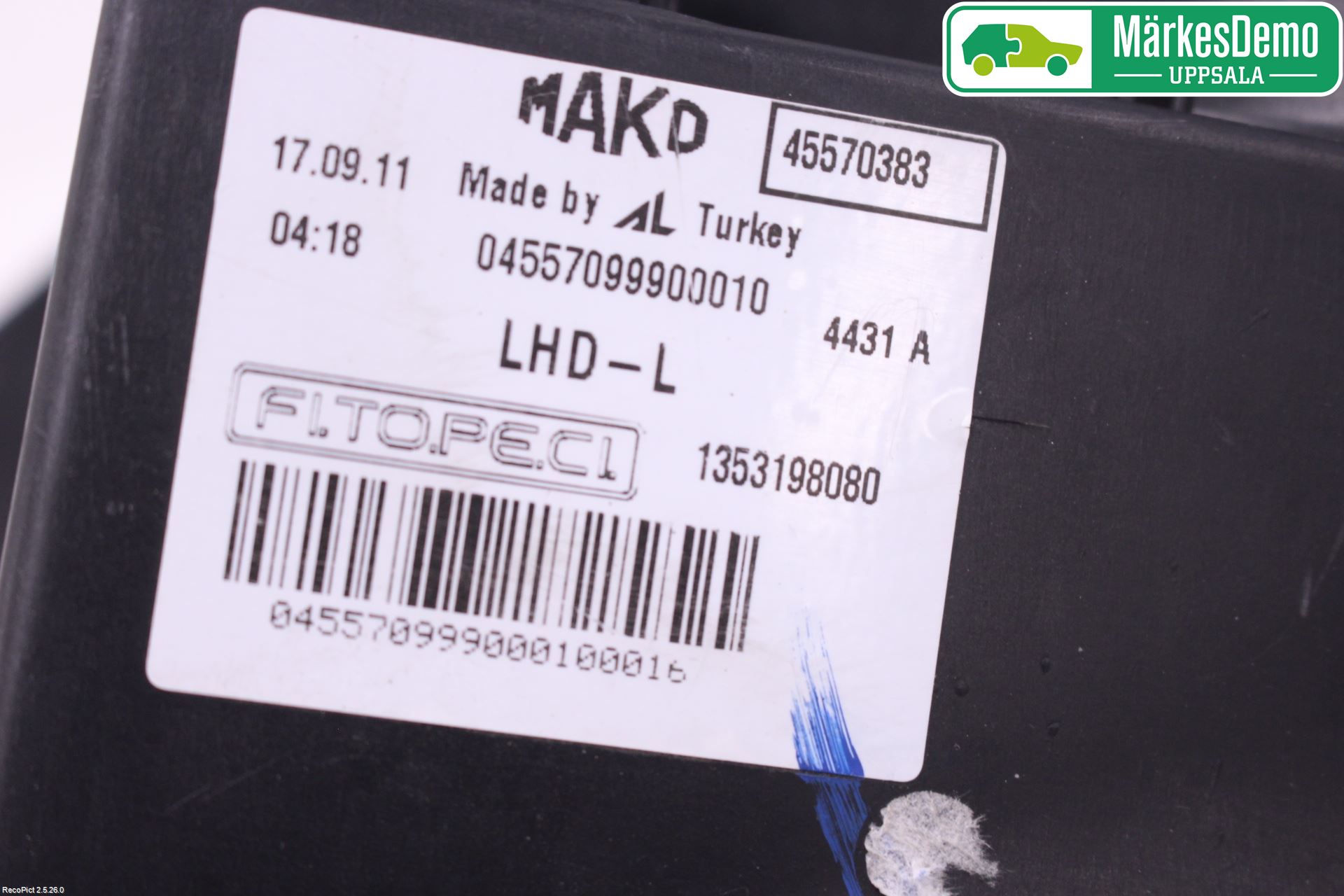 Fiat FIORINO Strålkastare Vänster