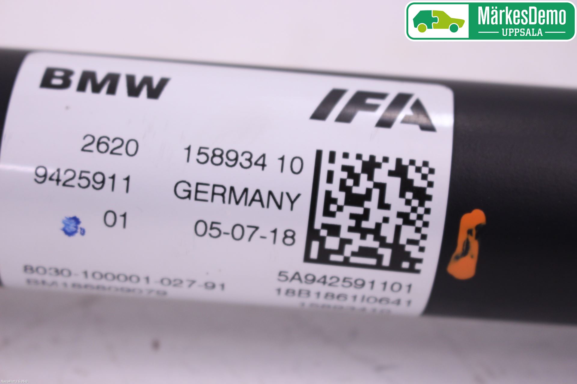 BMW 5 G30/G31/F90 17-23 Mellanaxel Främre 4Wd