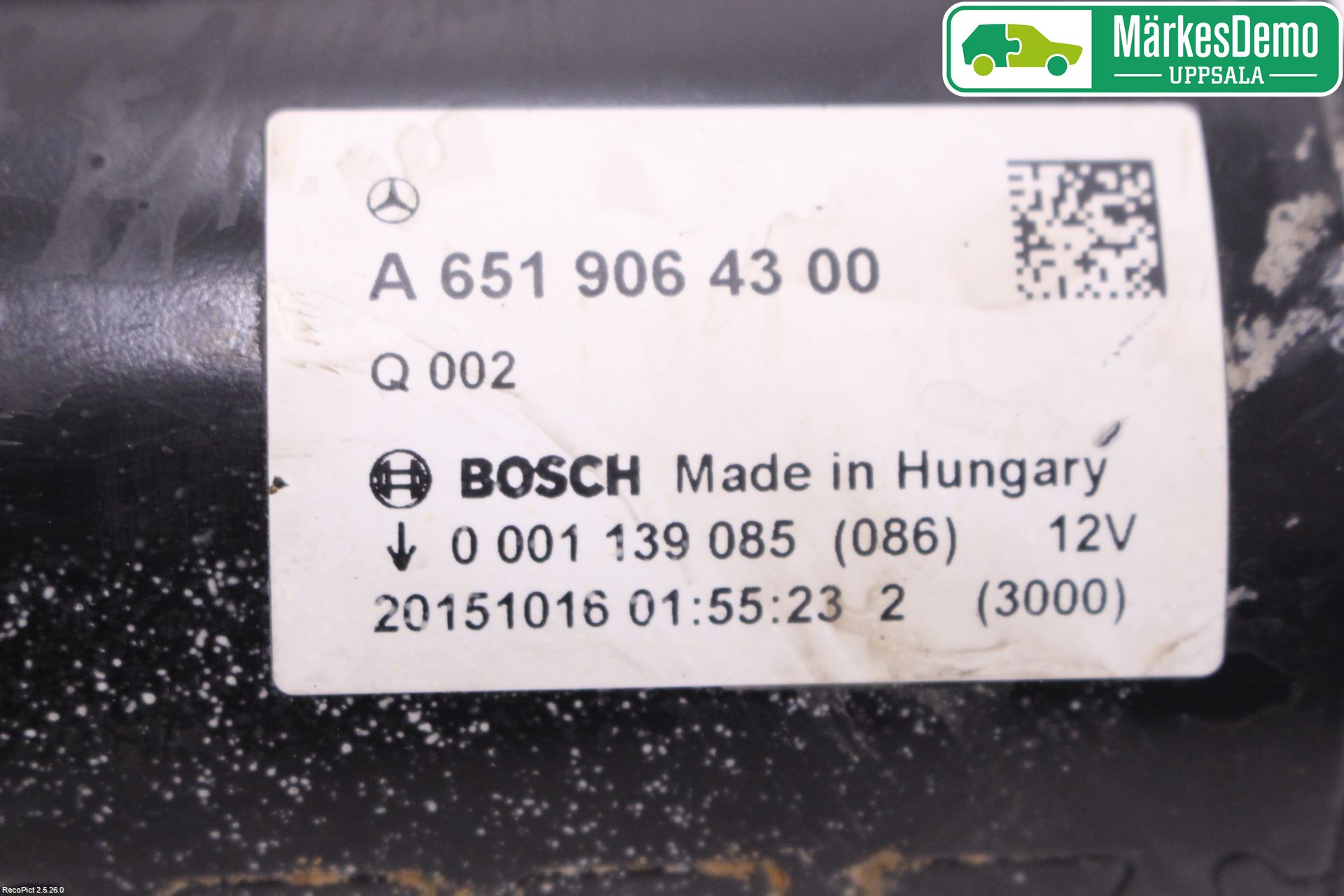 Mercedes-Benz MB VITO/V-KLASS (W640,W447,W448) 14- Startmotor Diesel