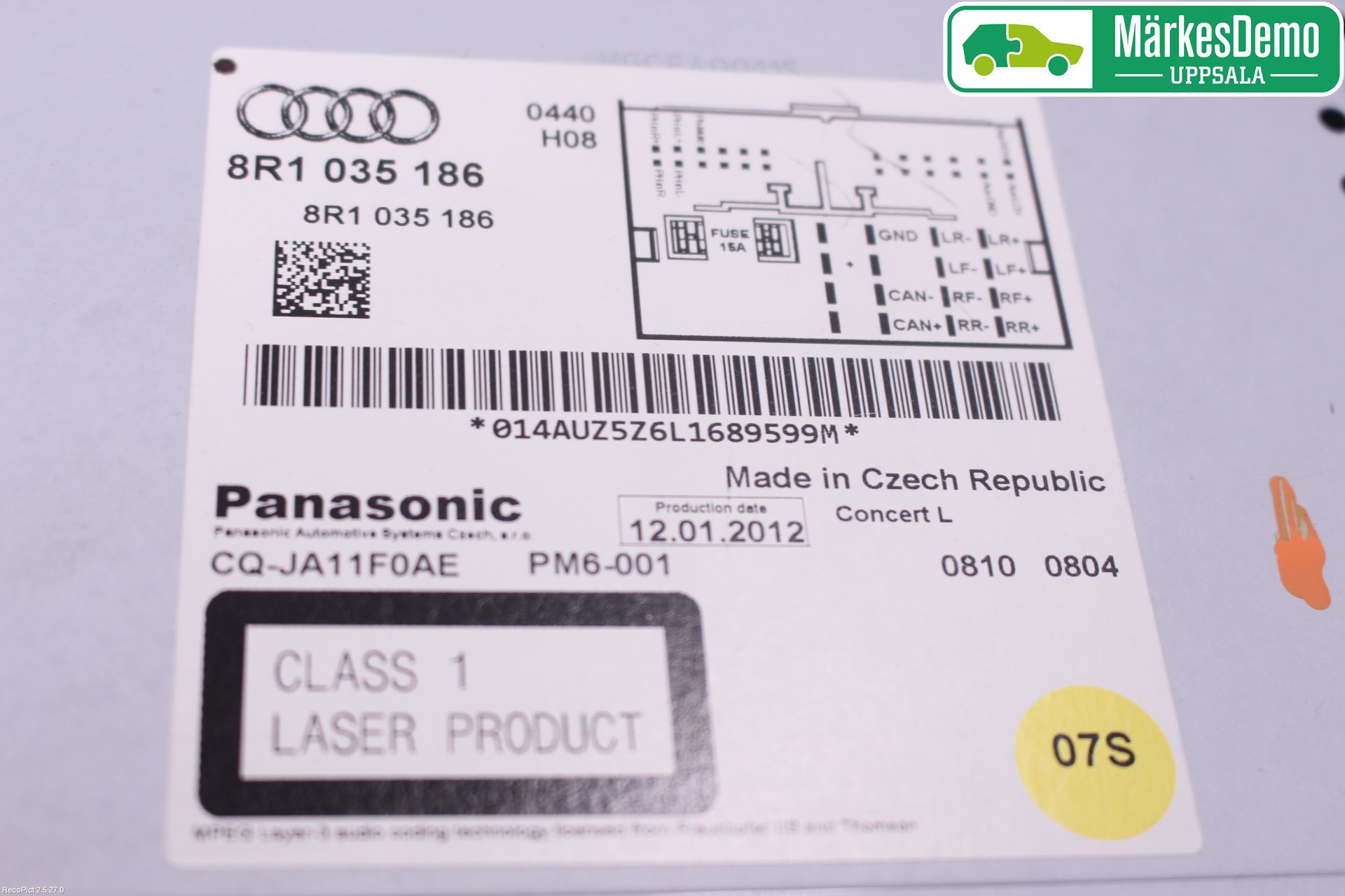 Audi A4/S4 08-11 Cd Radio - Multimediapanel