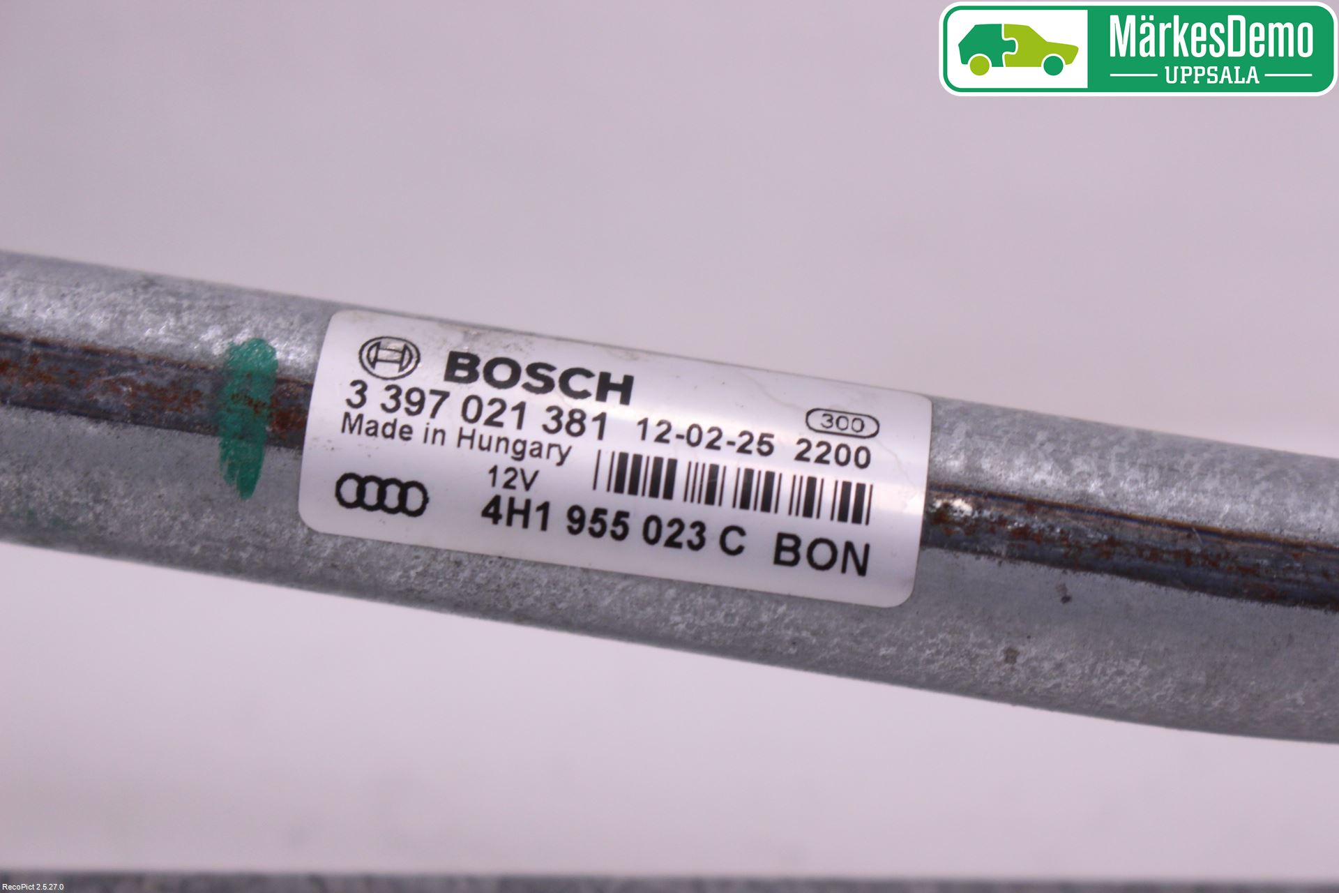 Audi A8/S8 4H 10-17 Torkarmotor Vindruta