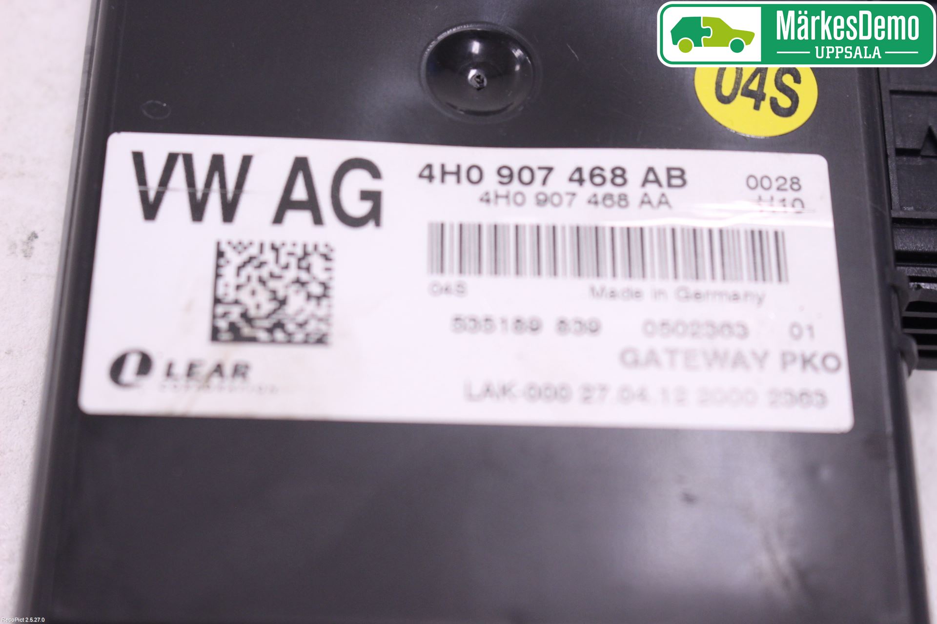 Audi A8/S8 4H 10-17 Styrenhet Övrigt