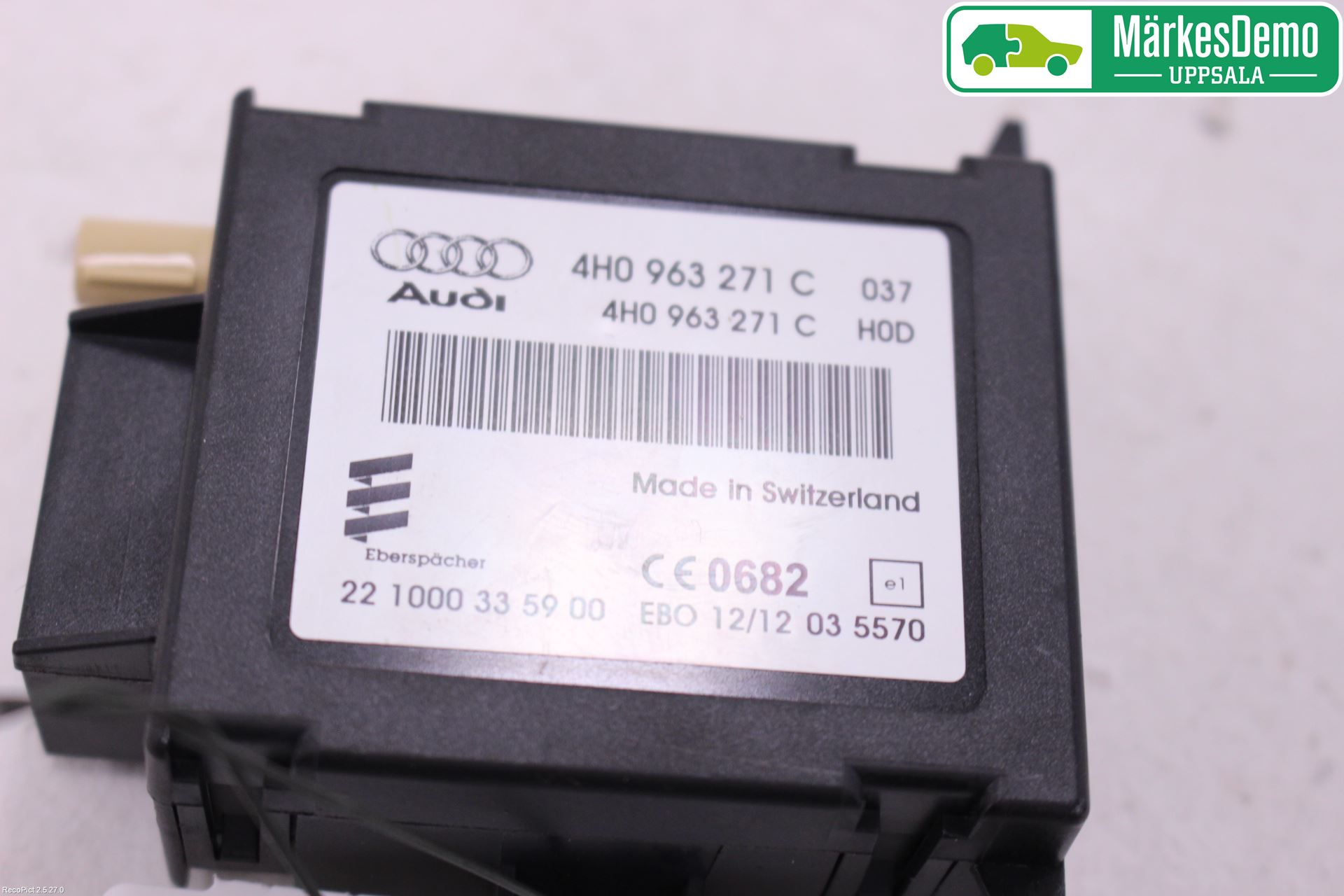 Audi A8/S8 4H 10-17 Styrenhet Bensin-Dieselvärmare