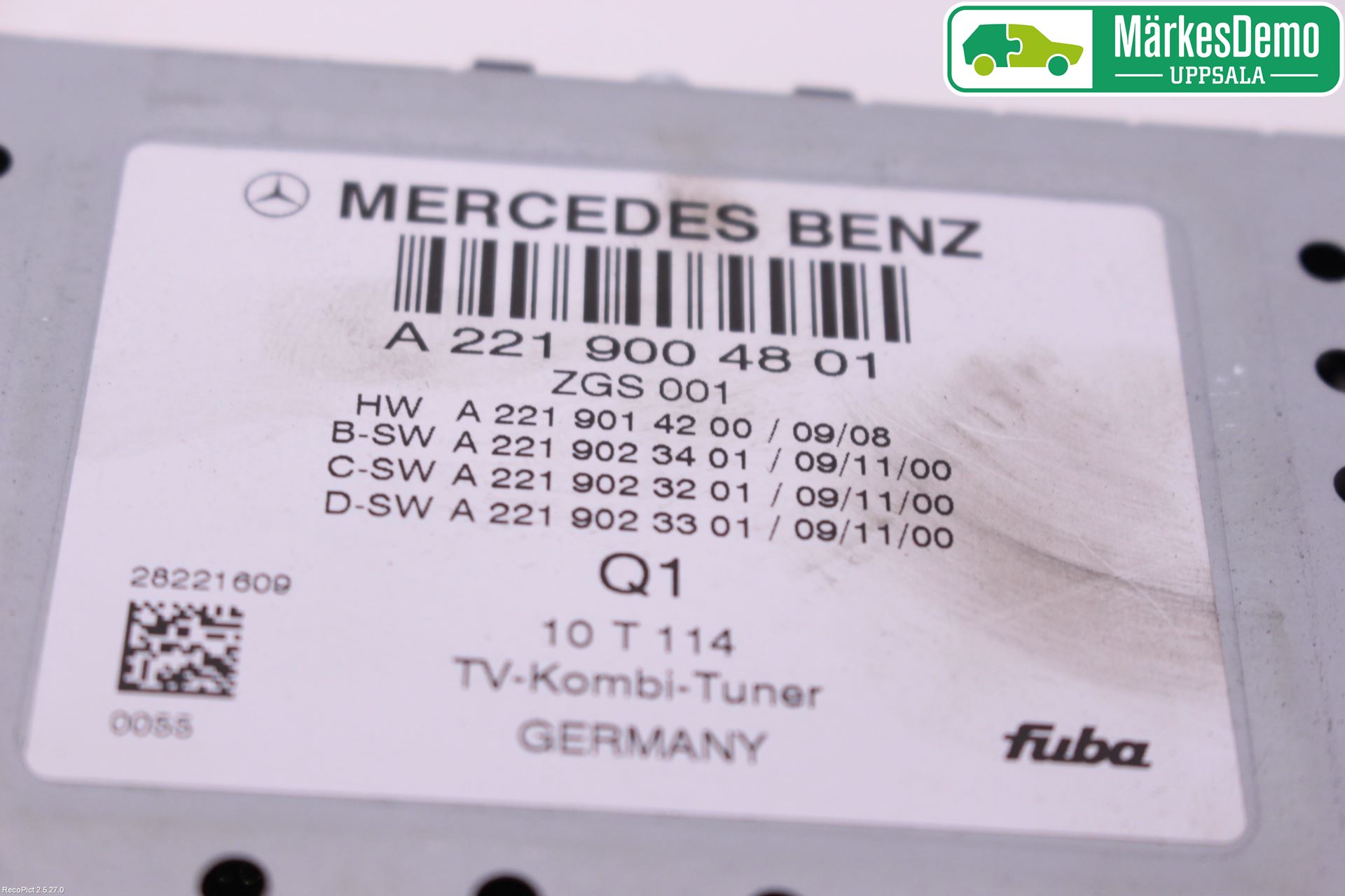 Mercedes-Benz MB S-KLASS (W221) 05-13 Styrenhet Övrigt